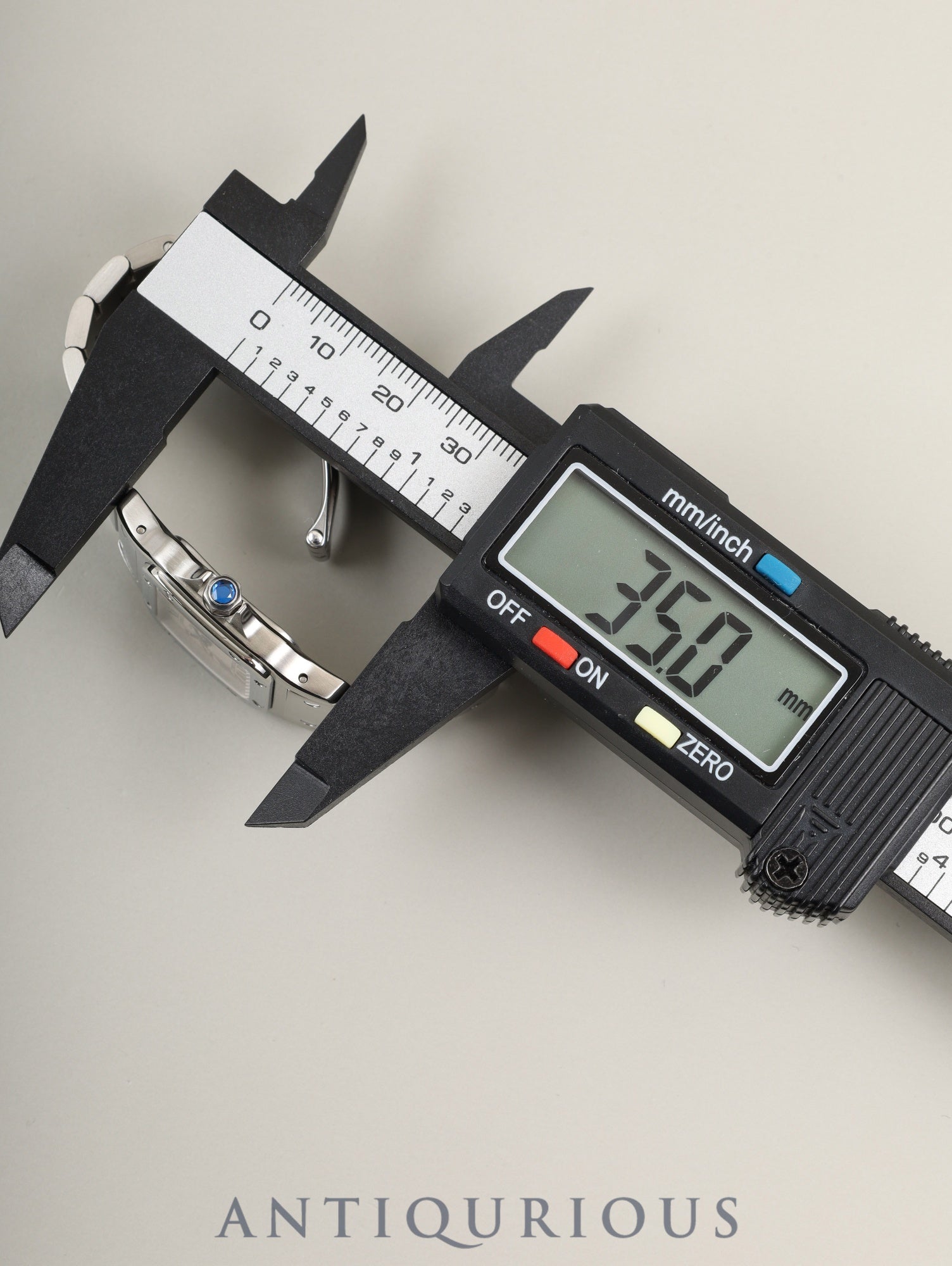 Cartier Santos Galbee SM W20056D6 / 1565 Quartz Caliber - Stainless Steel Ivory Roman Dial Completely Serviced at a Cartier Boutique