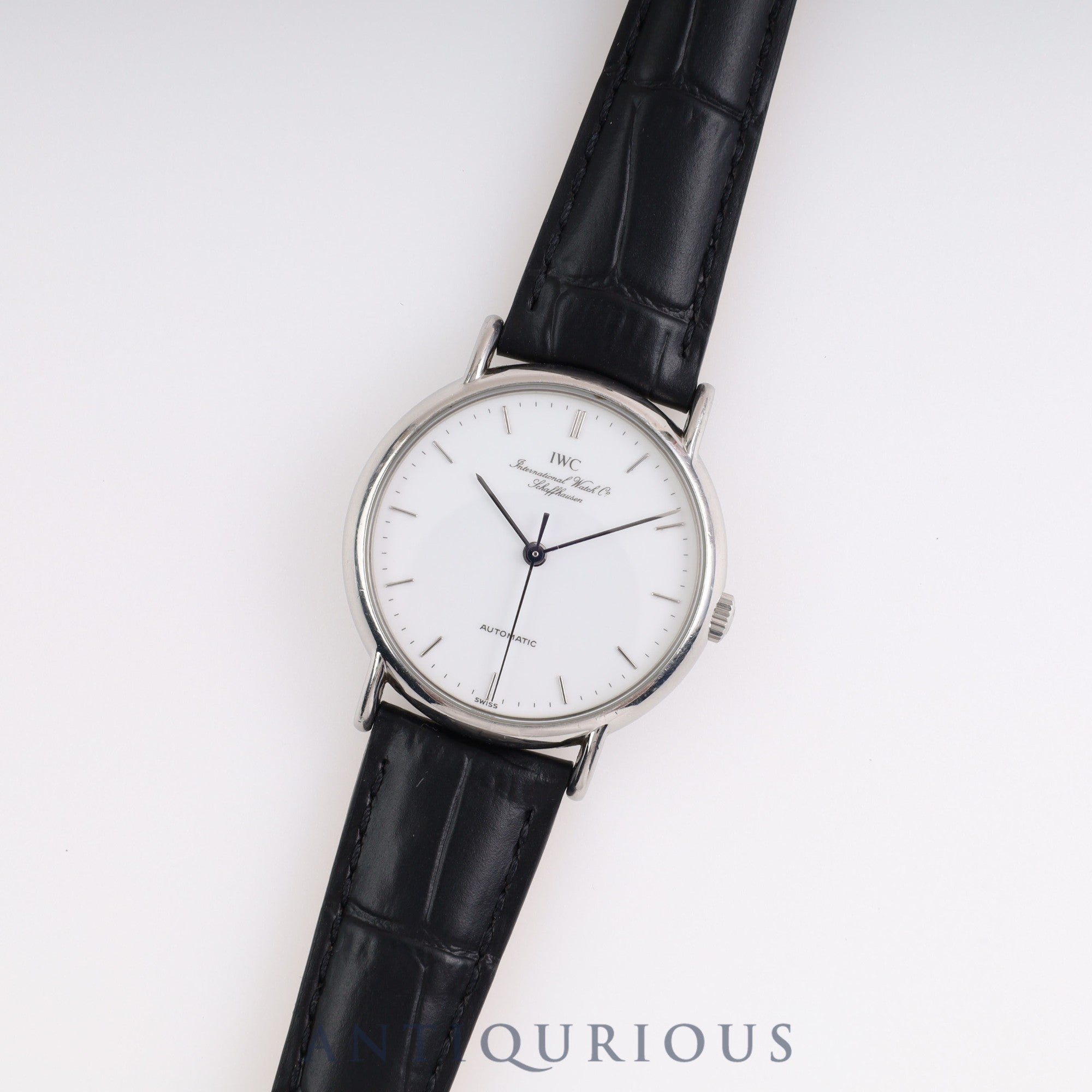 IWC ポートフィノ IW351403 自動巻き SS 革 ホワイト文字盤 アイダブリュシー