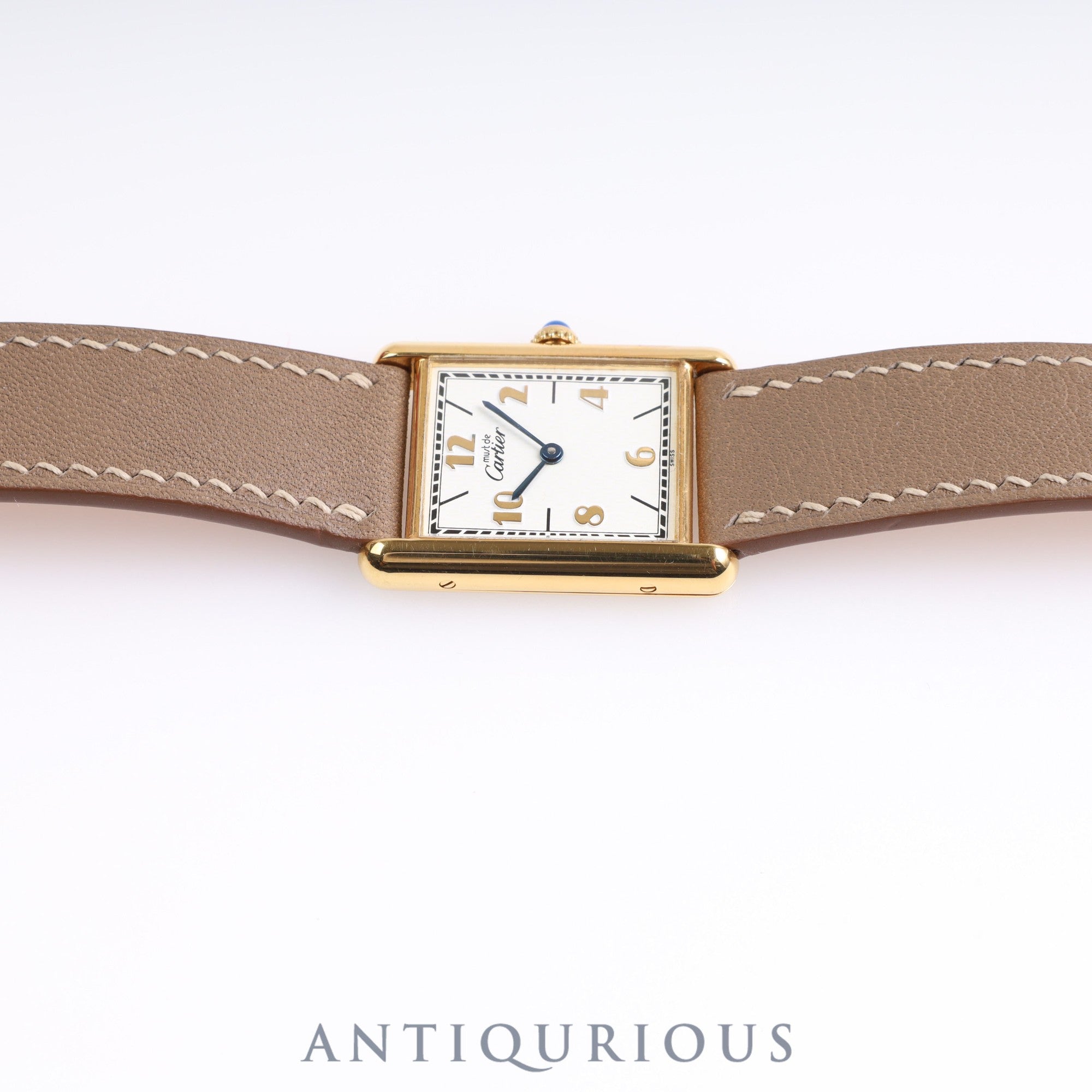 Cartier Must Tank LM QZ 590005 Arabic dial SV925 Leather Inner box
