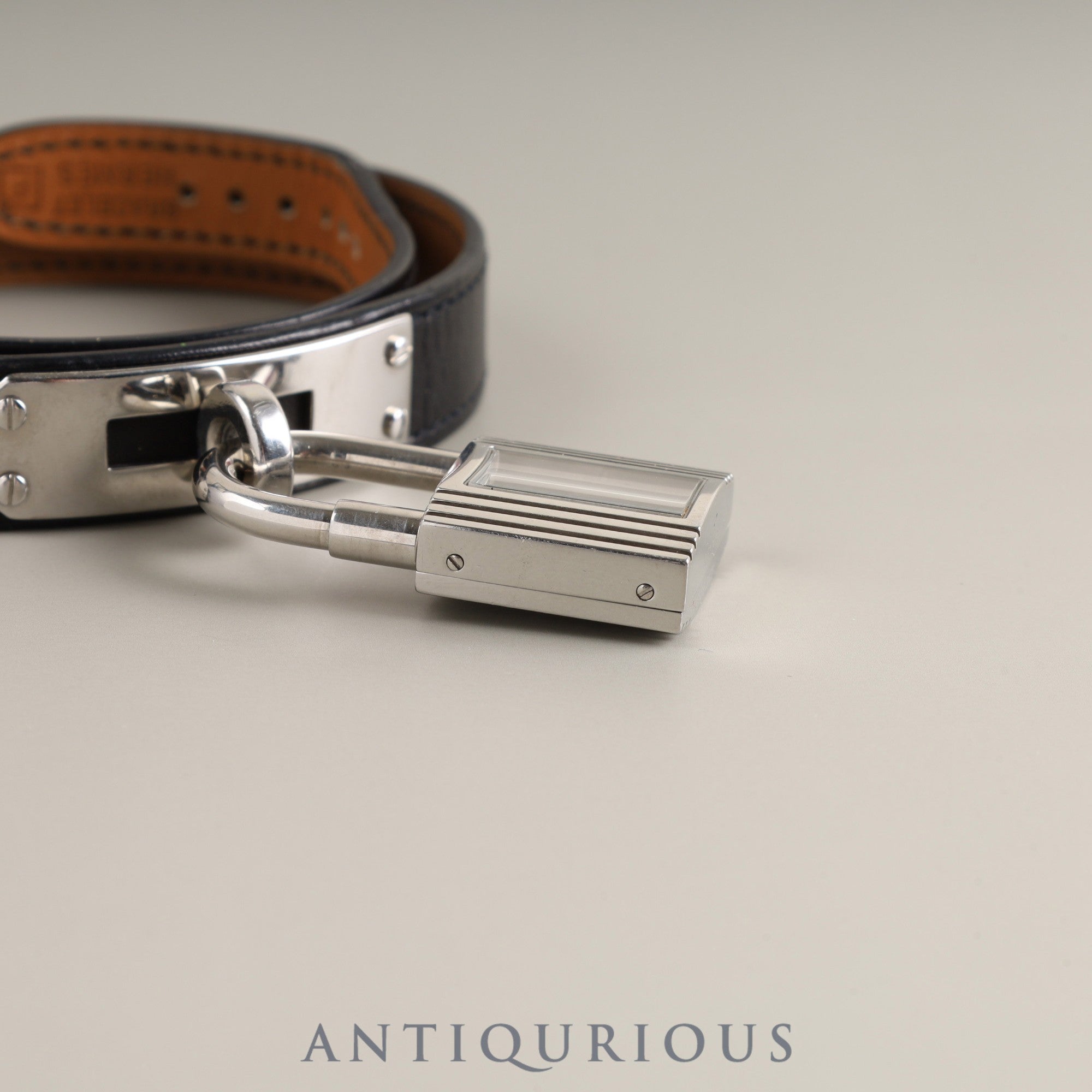 Hermes Kelly Watch KE1.210 Quartz Cal.901.001 SS Genuine leather strap (□F stamp: 2002) Genuine buckle (SS) Silver dial Box Booklet Card Warranty (2004) Overhauled