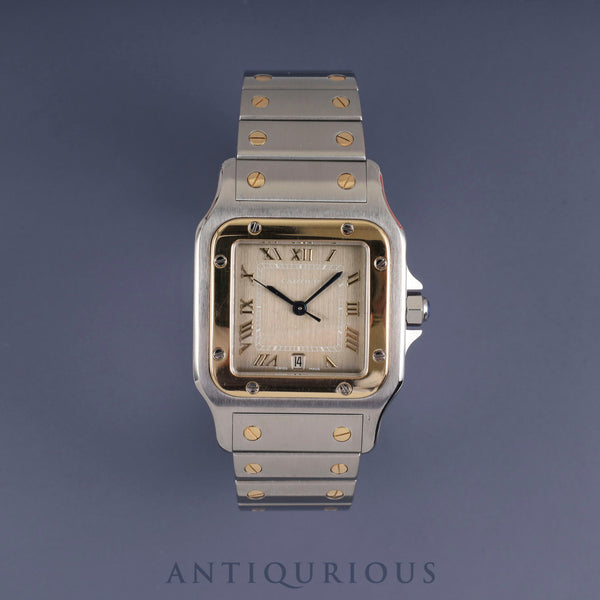 カルティエ サントス ガルベ LM W20030C4 / 187901 クォーツ Cal.687 SS/YG SS/YG グレーローマン文字盤 オーバーホール済み