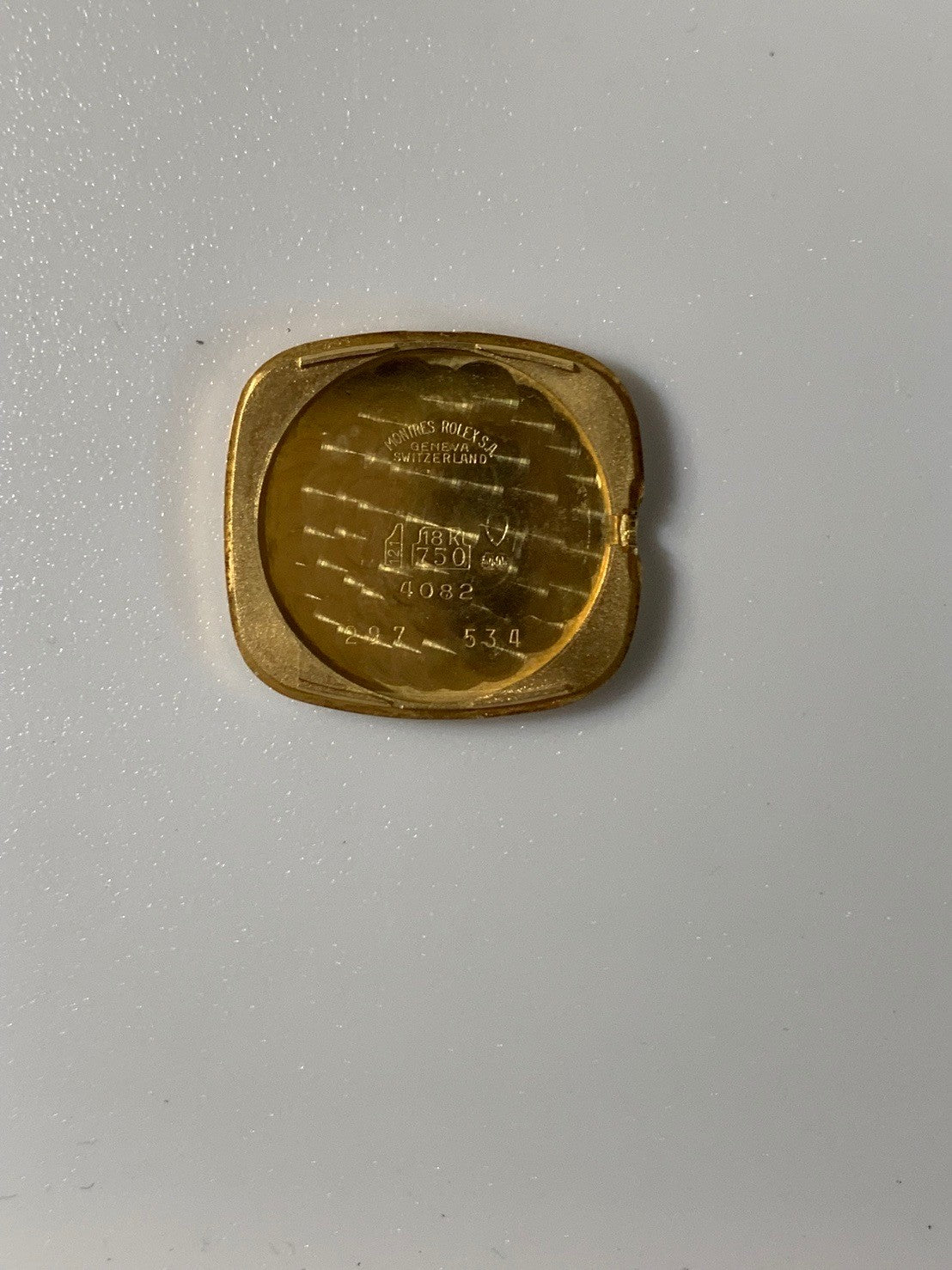 ロレックス チェリーニ 4082 手巻き Cal.1601 革 750YG 純正ピンバックル(GP)シャンパン文字盤 E番台(1990年~1991年)オーバーホール済み