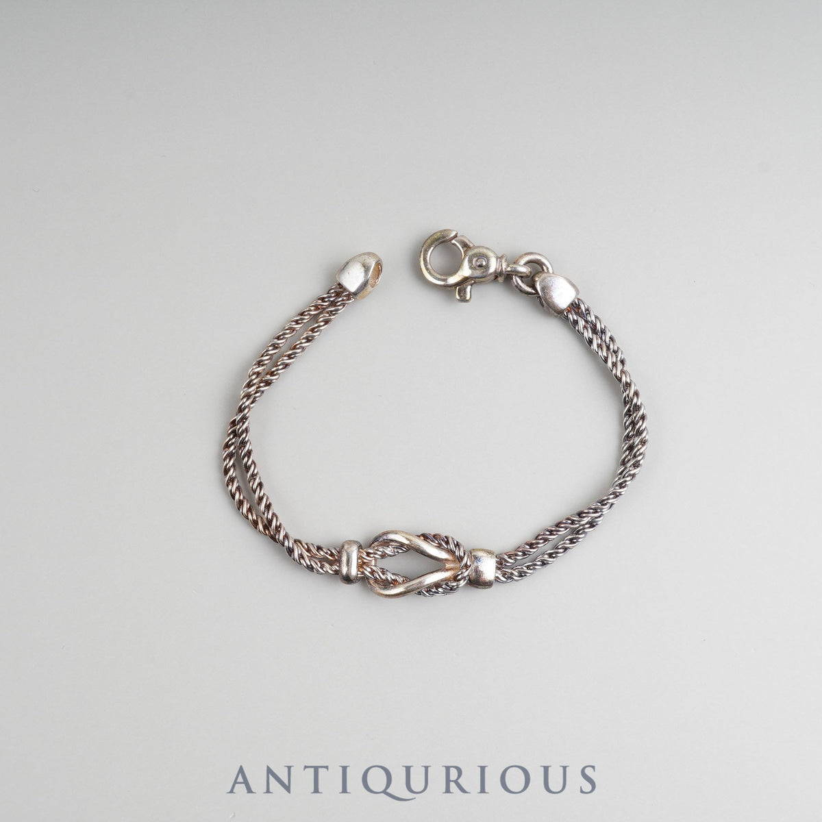 Tiffany Bracelet Center Knot Double Rope SV925