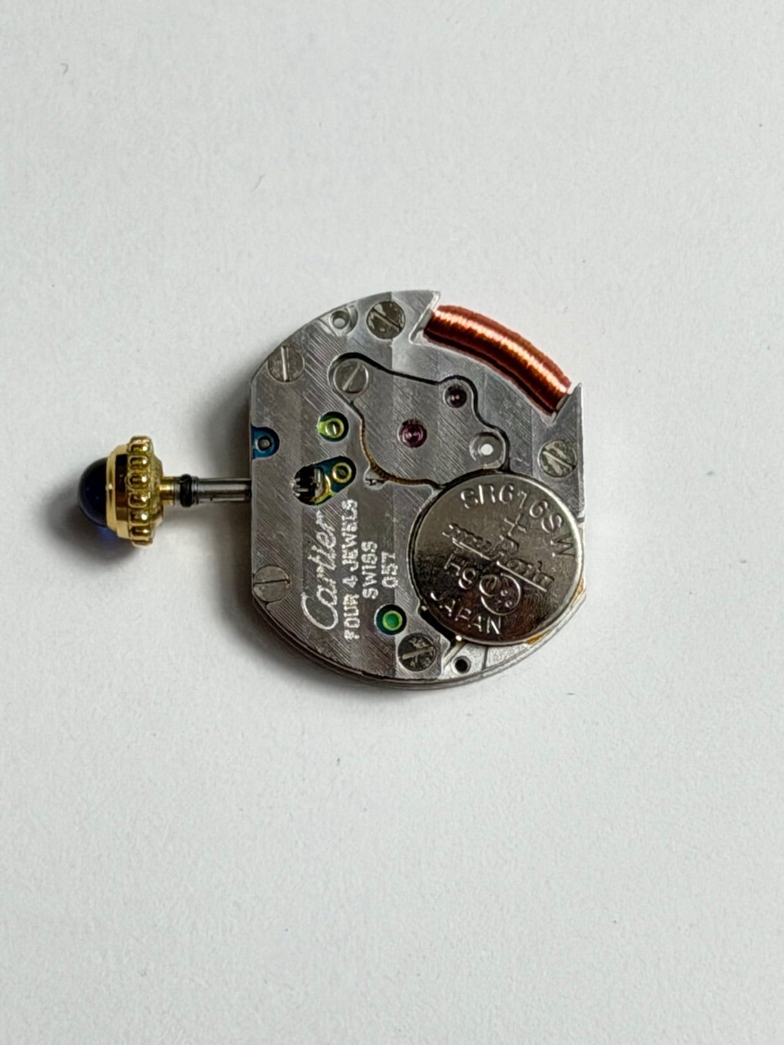 カルティエ マストタンク SM 5057001 クォーツ Cal.057 SV925 革 純正Dバックル(GP)オパラン文字盤(SWISS表記)オーバーホール済み 新品仕上げ済み