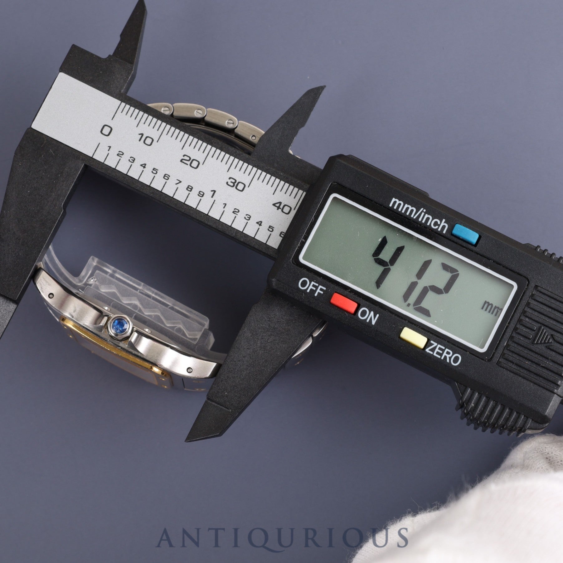 Cartier Santos Galbee LM W20058C4 / 2319 Automatic Cal.- SS / YG Guilloche Dial Overhauled