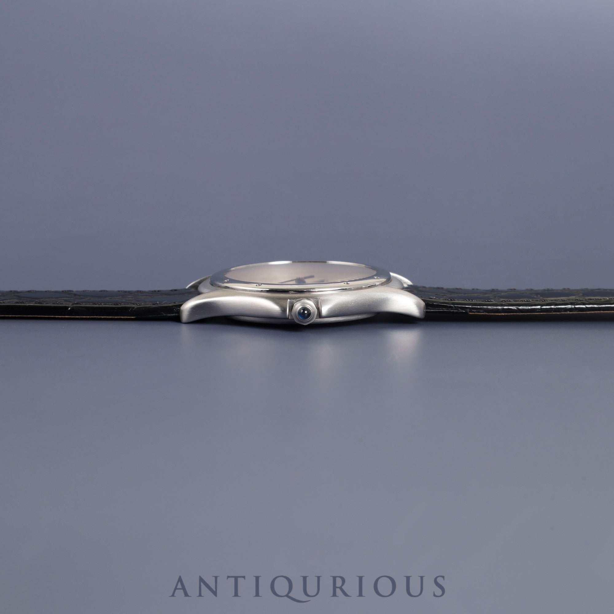 Cartier Panthere Cougar LM W35002F5 / 987904 Quartz SS Leather Genuine Buckle (SS) White Roman Dial Overhauled