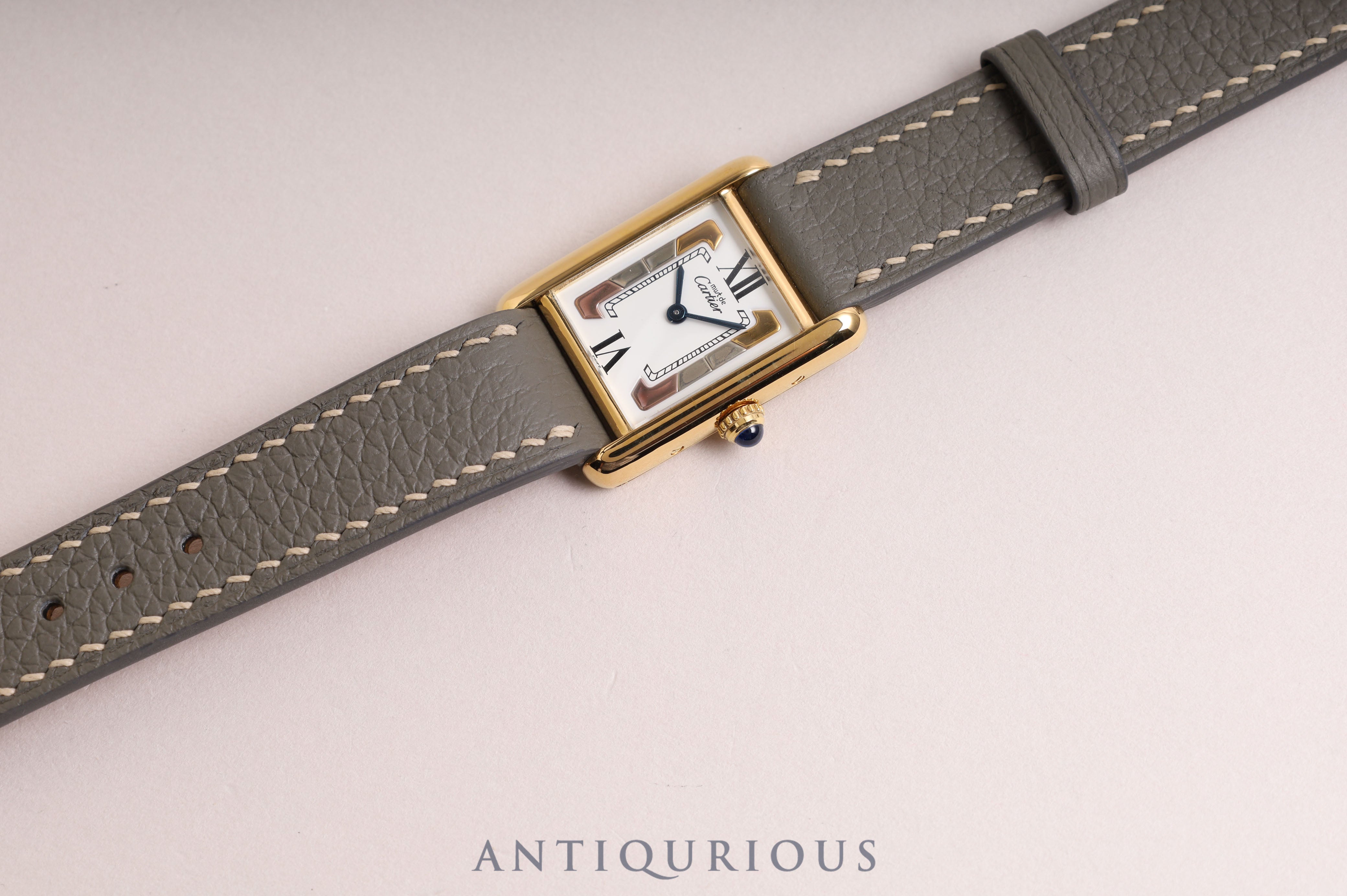 Cartier Must Tank SM QZ Trinity Dial 5057001 with box, new finish