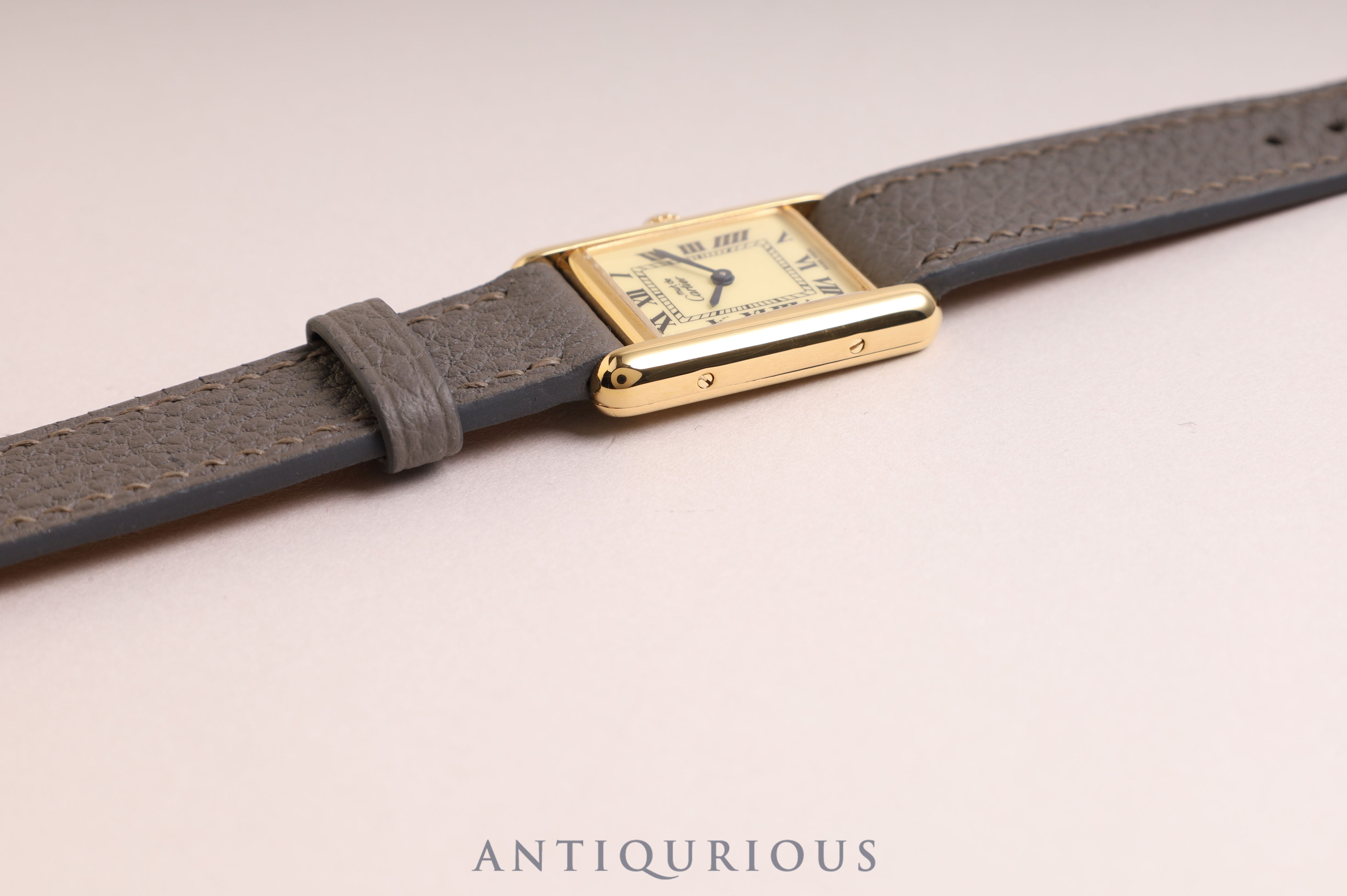 カルティエ マストタンク SM QZ アイボリーローマン文字盤 5057001 コンプリートサービス 新品仕上げ済み