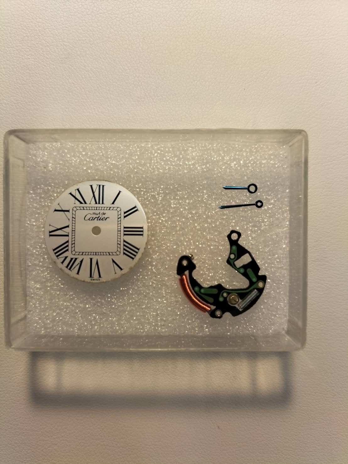 Cartier Must Vendome VLC SM W1007165 / 1850 Quartz Cal.90 SV925 Leather Genuine D-buckle (SS) Opalan dial Overhauled