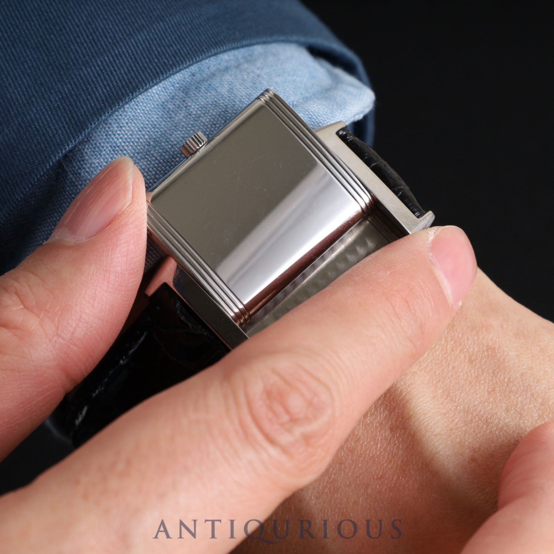 Jaeger-LeCoultre Reverso Classic 252.8.71 Manual winding Cal.861 SS Leather Genuine buckle (SS) Silver dial Box Warranty (2005) Booklet Overhauled