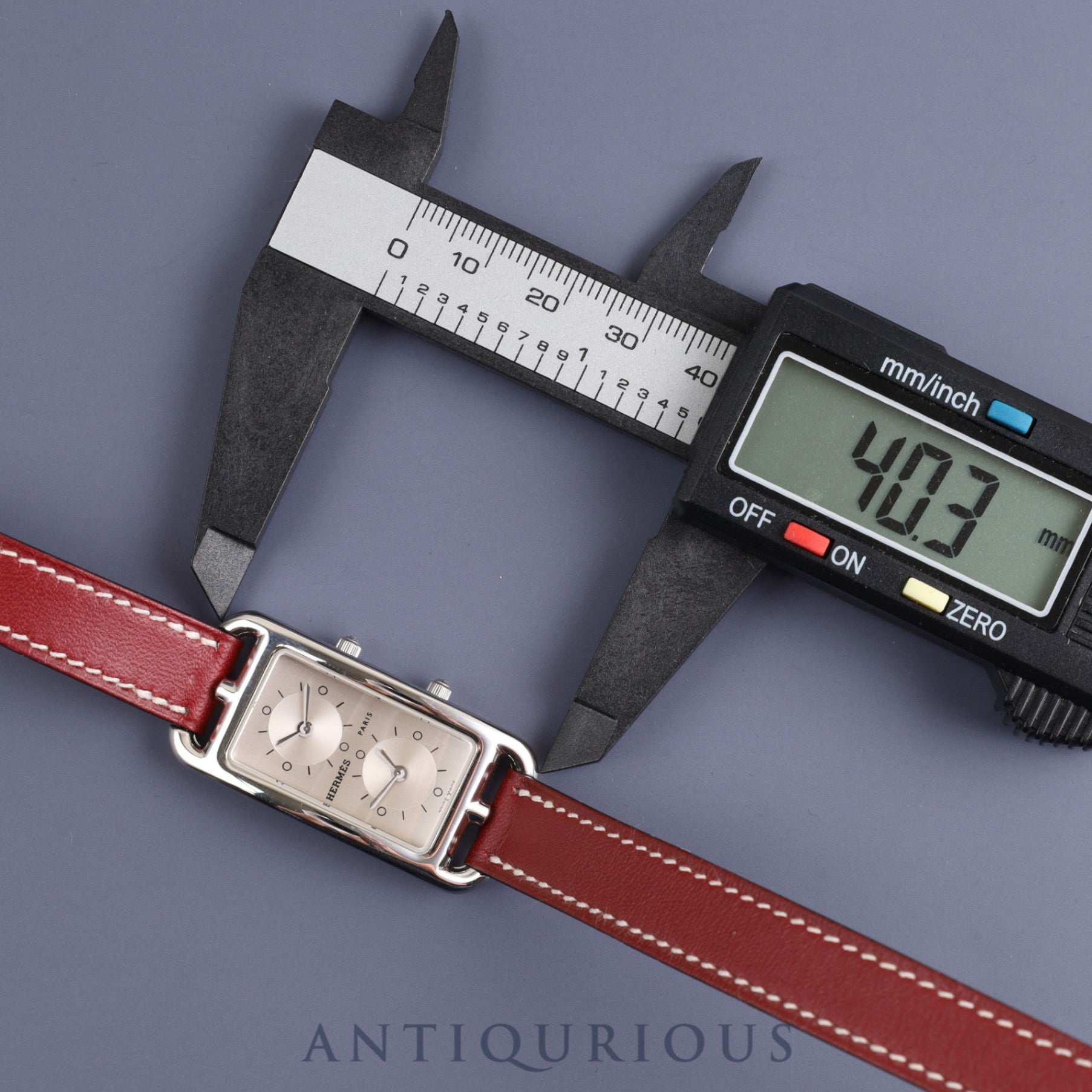 エルメス ケープコッド  ドゥゾーン CC3-210 クォーツ Cal.ETA E01001 SS 革 純正革ベルト 純正尾錠(SS)シルバー文字盤 2004年 オーバーホール済み