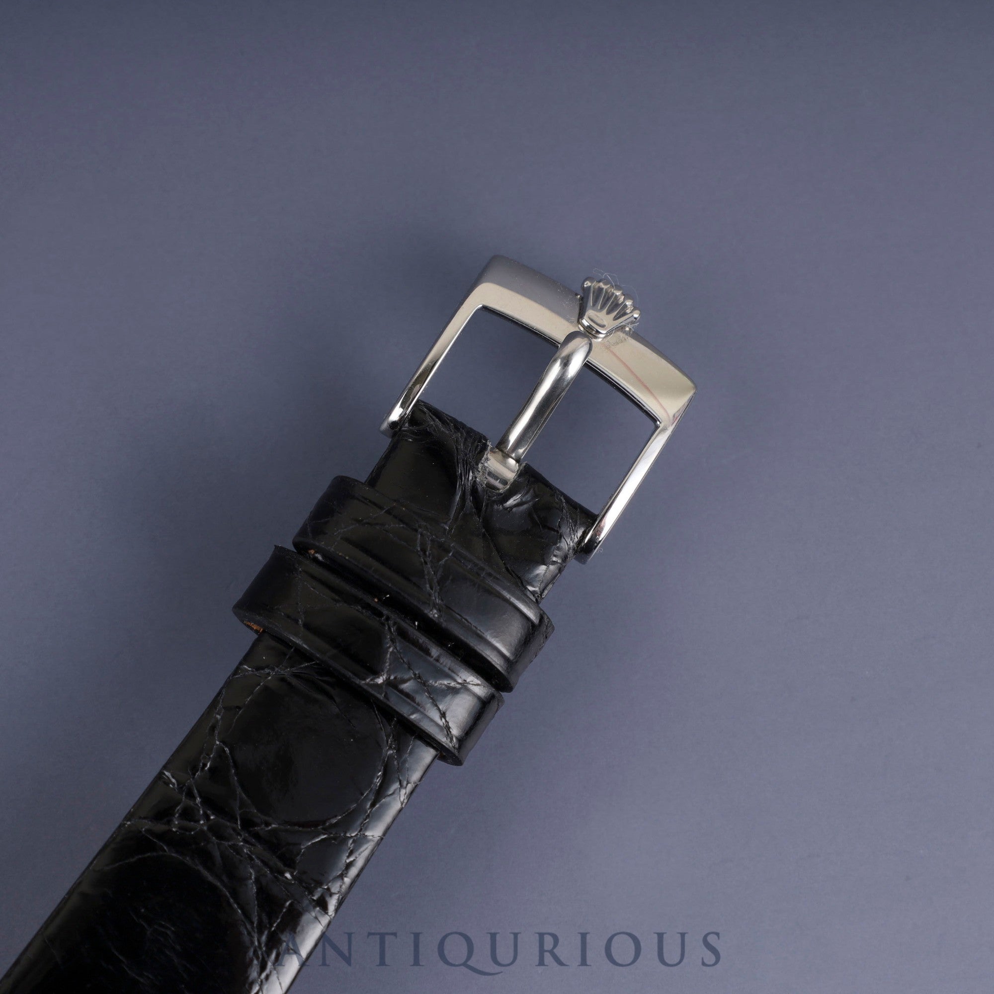 Rolex Cellini 3804 Manual winding Cal.1600 750 Leather Genuine buckle (SS) Grey dial 30 series (1970) Genuine replacement belt Overhauled