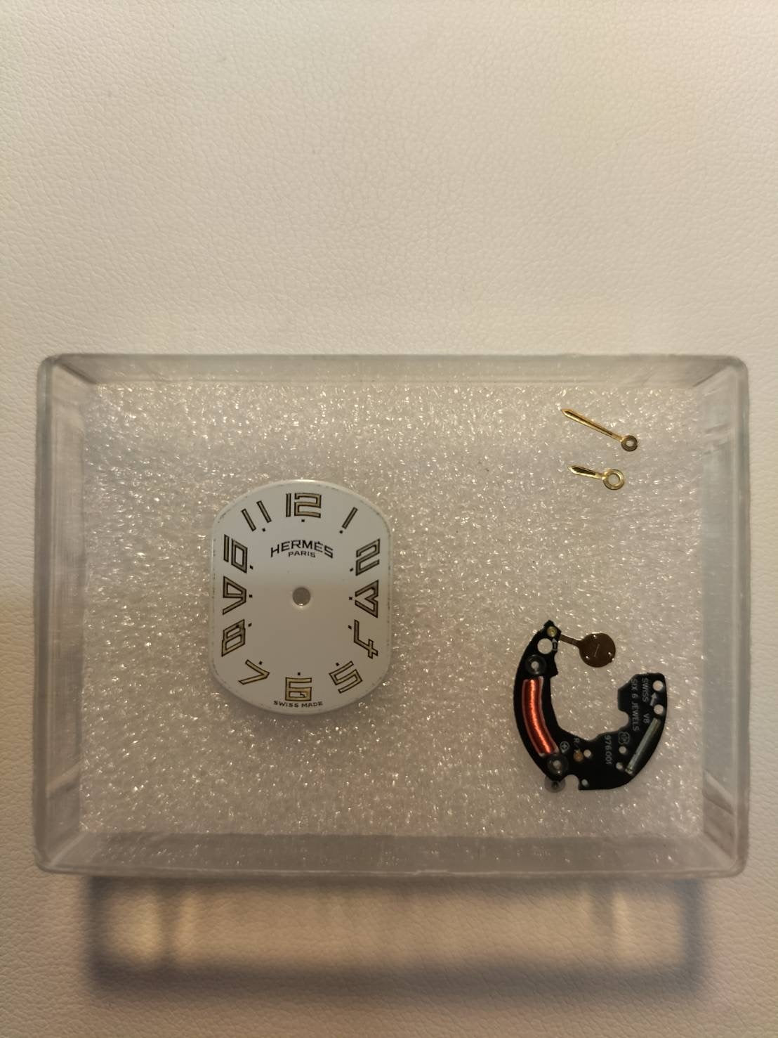 エルメス ラリー 77.03 クォーツ Cal.976.001 SS/GP SS/GP ホワイト文字盤 オーバーホール済み