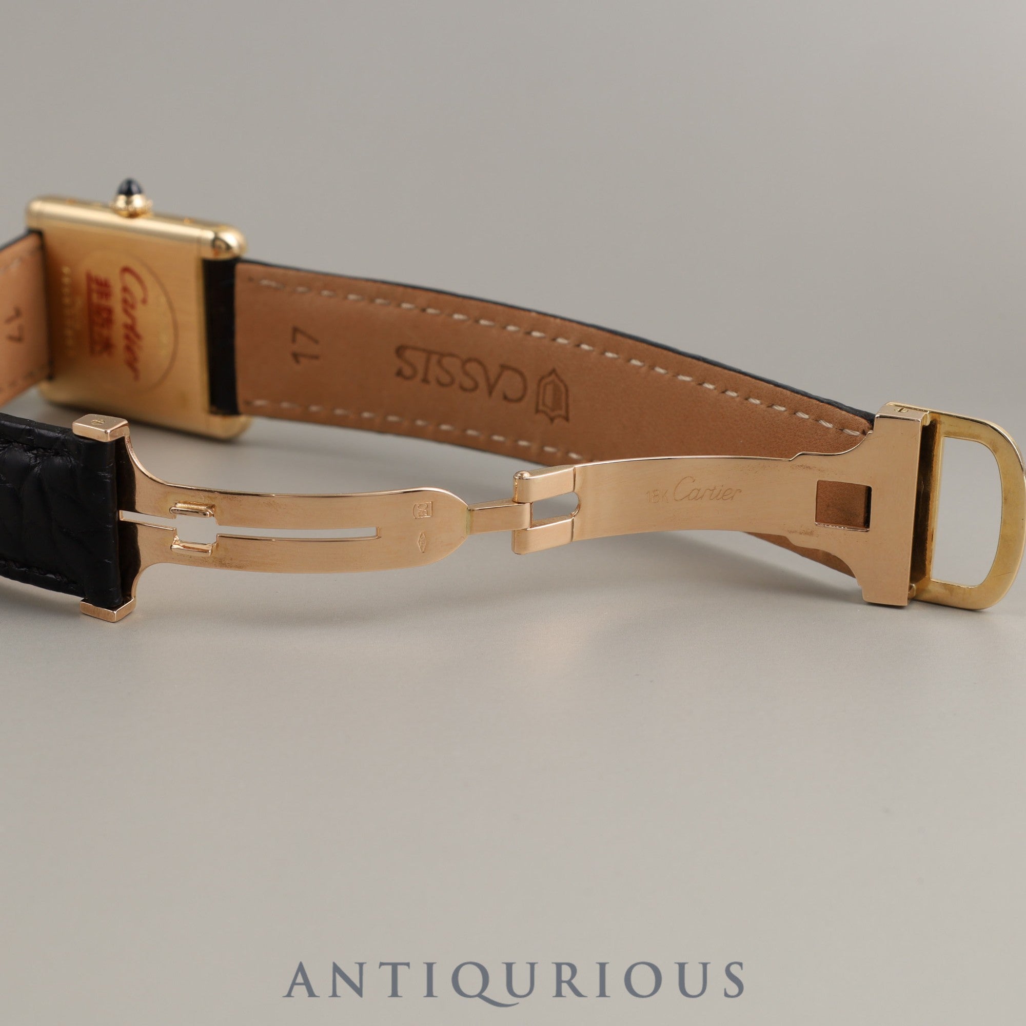 Cartier Tank Louis Cartier LM 81720552 78086 Manual winding Cal.78-1 750 Leather Genuine buckle (750) White PARIS dial Complete Cartier boutique service completed