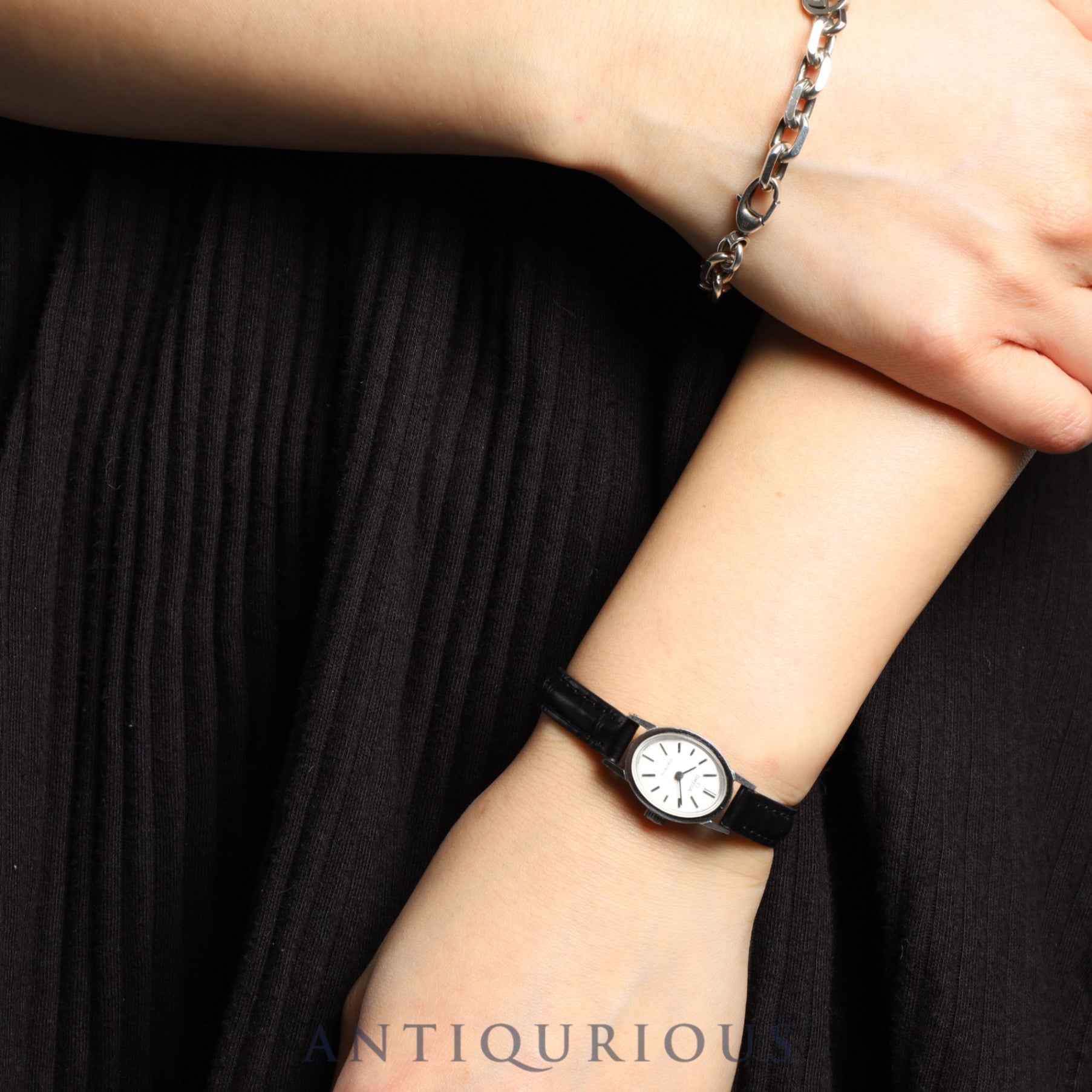 オメガ ジュネーブ 511.0363 手巻き SS 革 社外尾錠(SS)シルバー文字盤 オーバホール済み