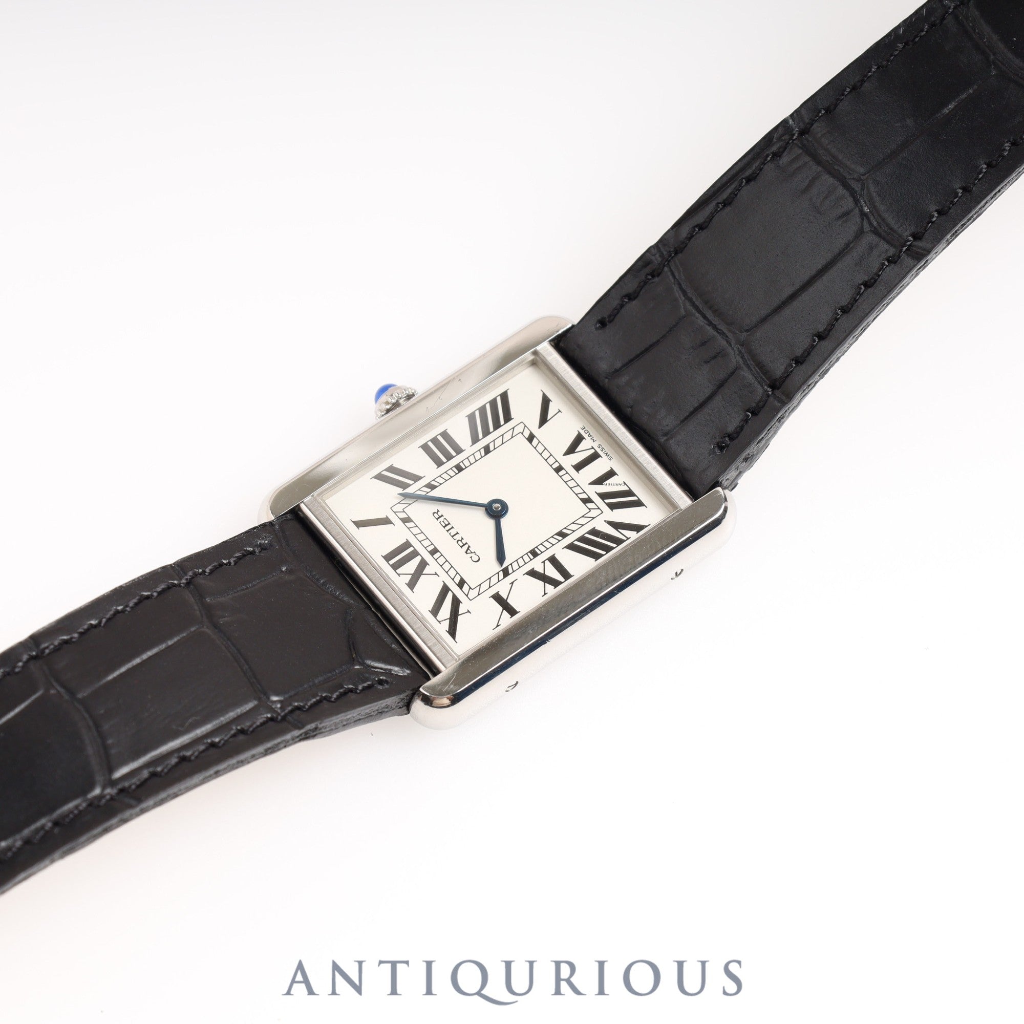 カルティエ タンクソロ LM QZ シルバー文字盤