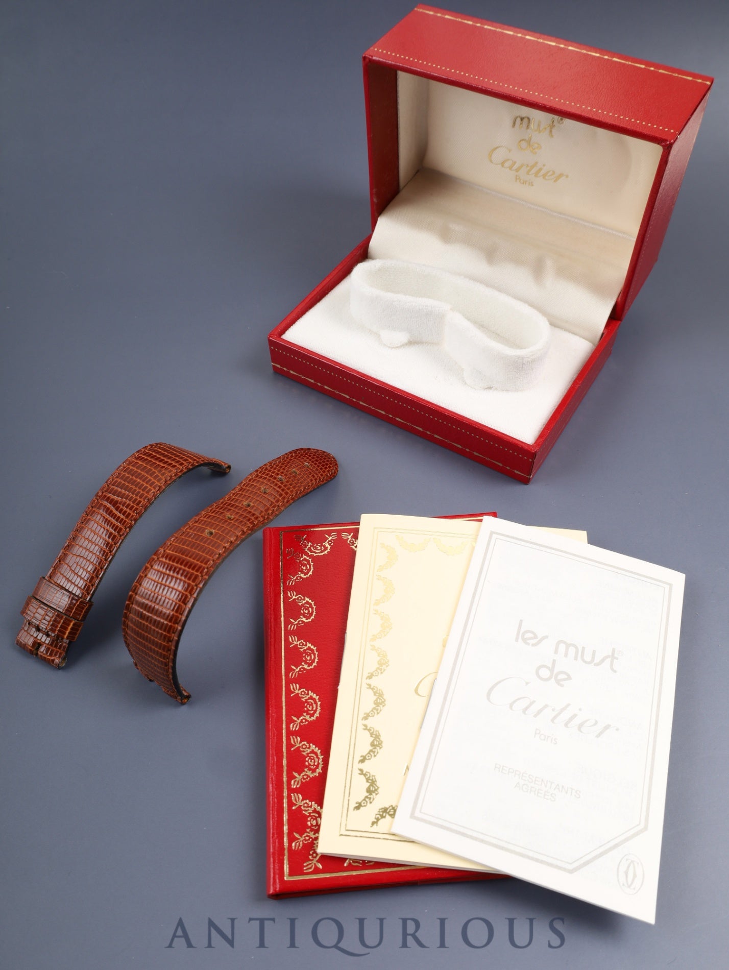 カルティエ マスト ヴァンドーム VLC LM W1001054 / 17 クォーツ Cal.81 SV925 革 純正ピンバックル(GP)アイボリークロワゾネ文字盤 箱 冊子 オーバーホール済み