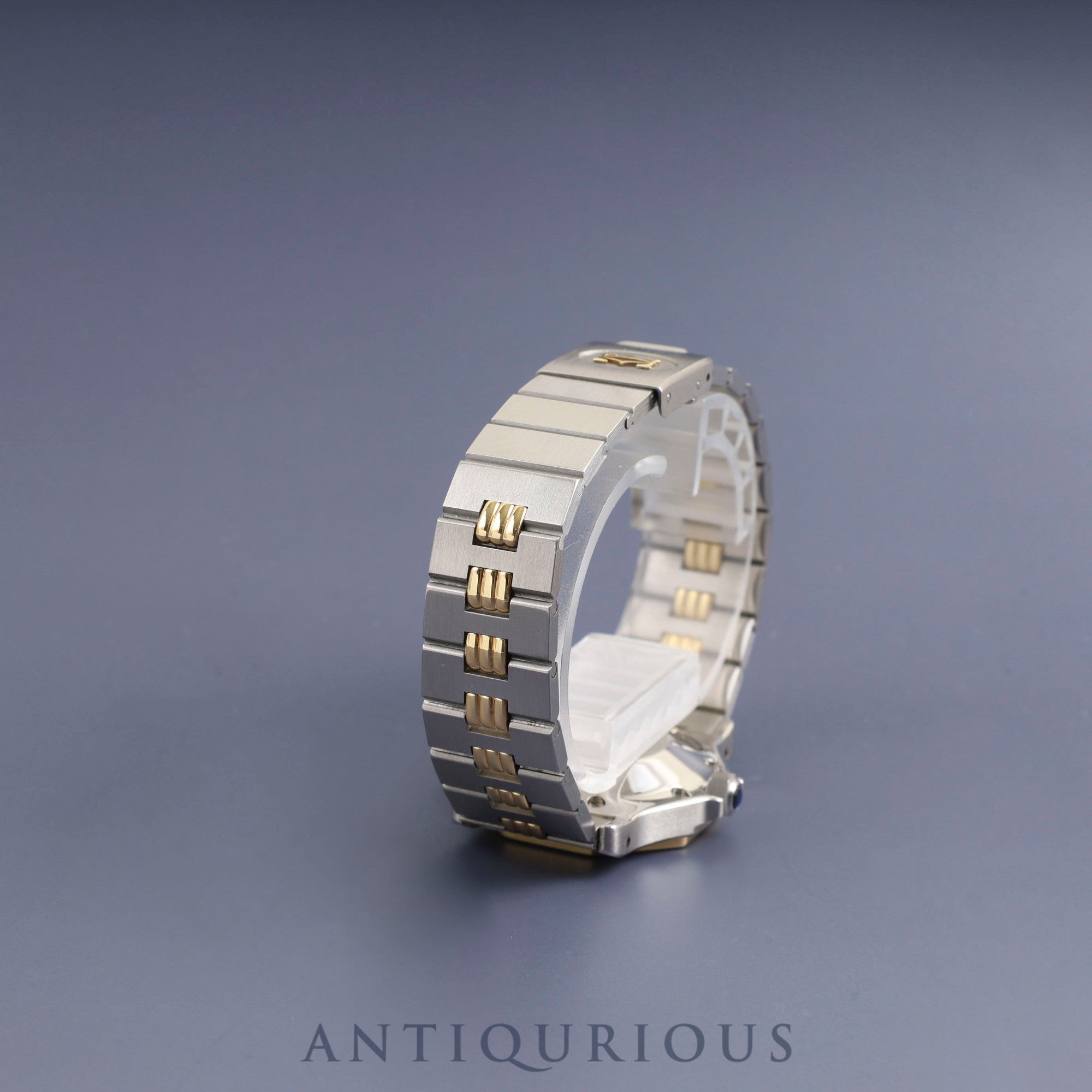 Cartier Santos Octagon LM 2966 Automatic Cal. 077 Stainless Steel/Yellow Gold White Roman Dial Overhauled