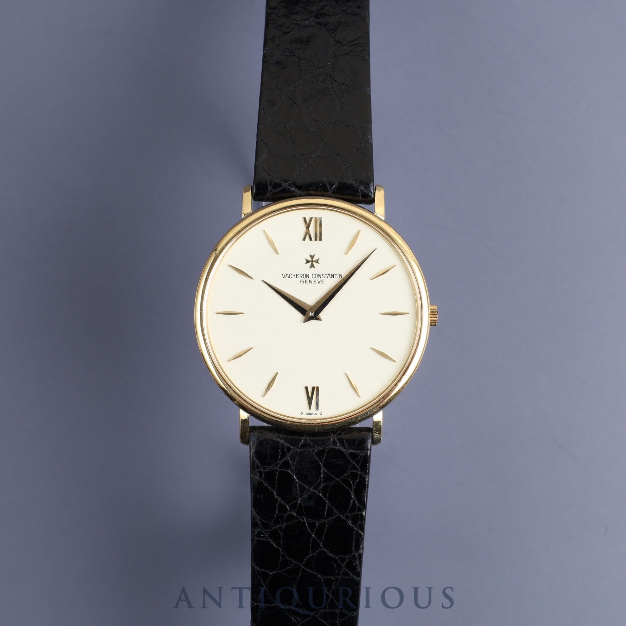 ヴァシュロン・コンスタンタン パトリモニー 33060 手巻き Cal.1003/1 750 革 純正尾錠(750)アイボリー文字盤 ケース裏彫りあり オーバーホール済み