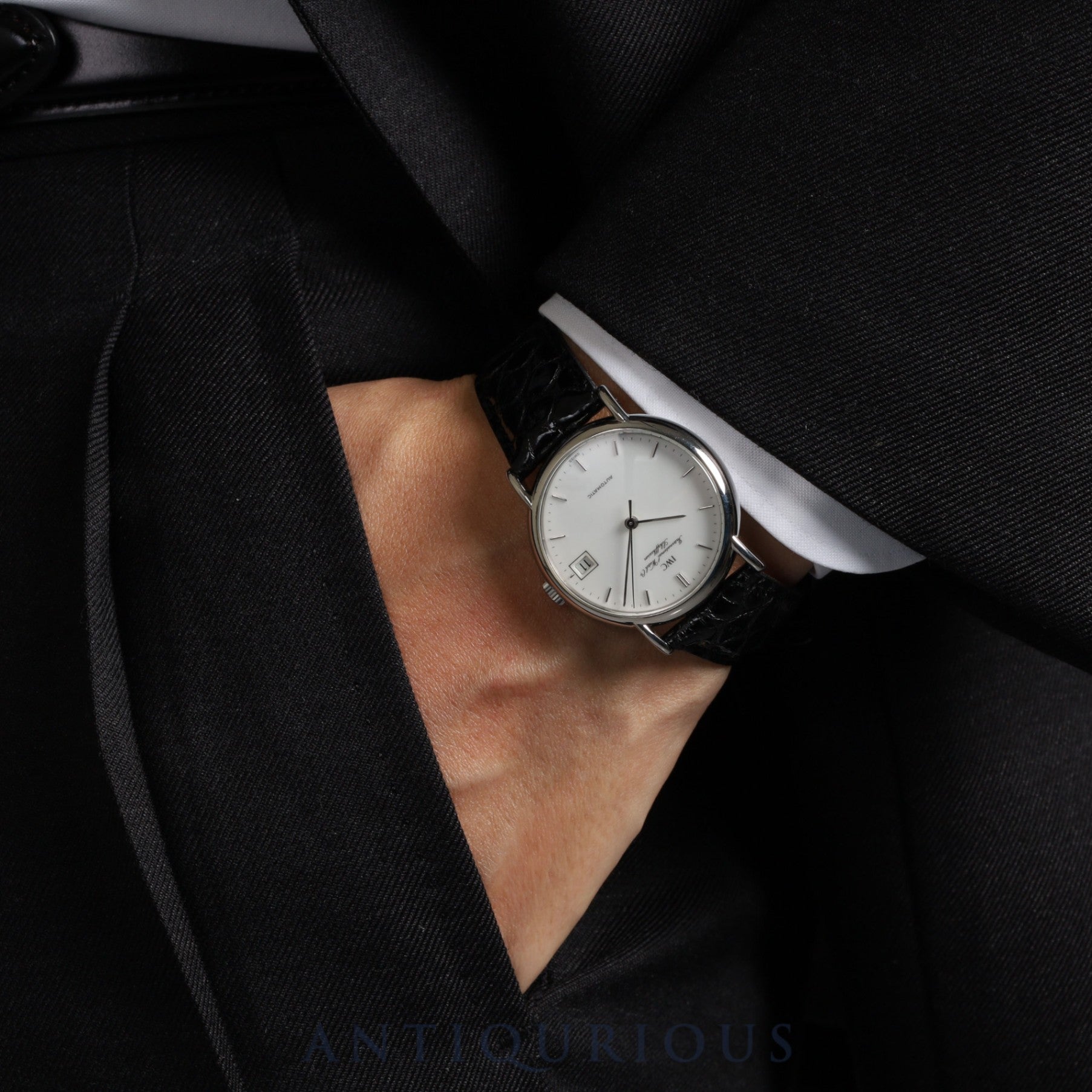 IWC Portofino 3513 1 Automatic Cal.37621 SS Leather Genuine Buckle (SS) White Dial Overhauled Portofino IWC