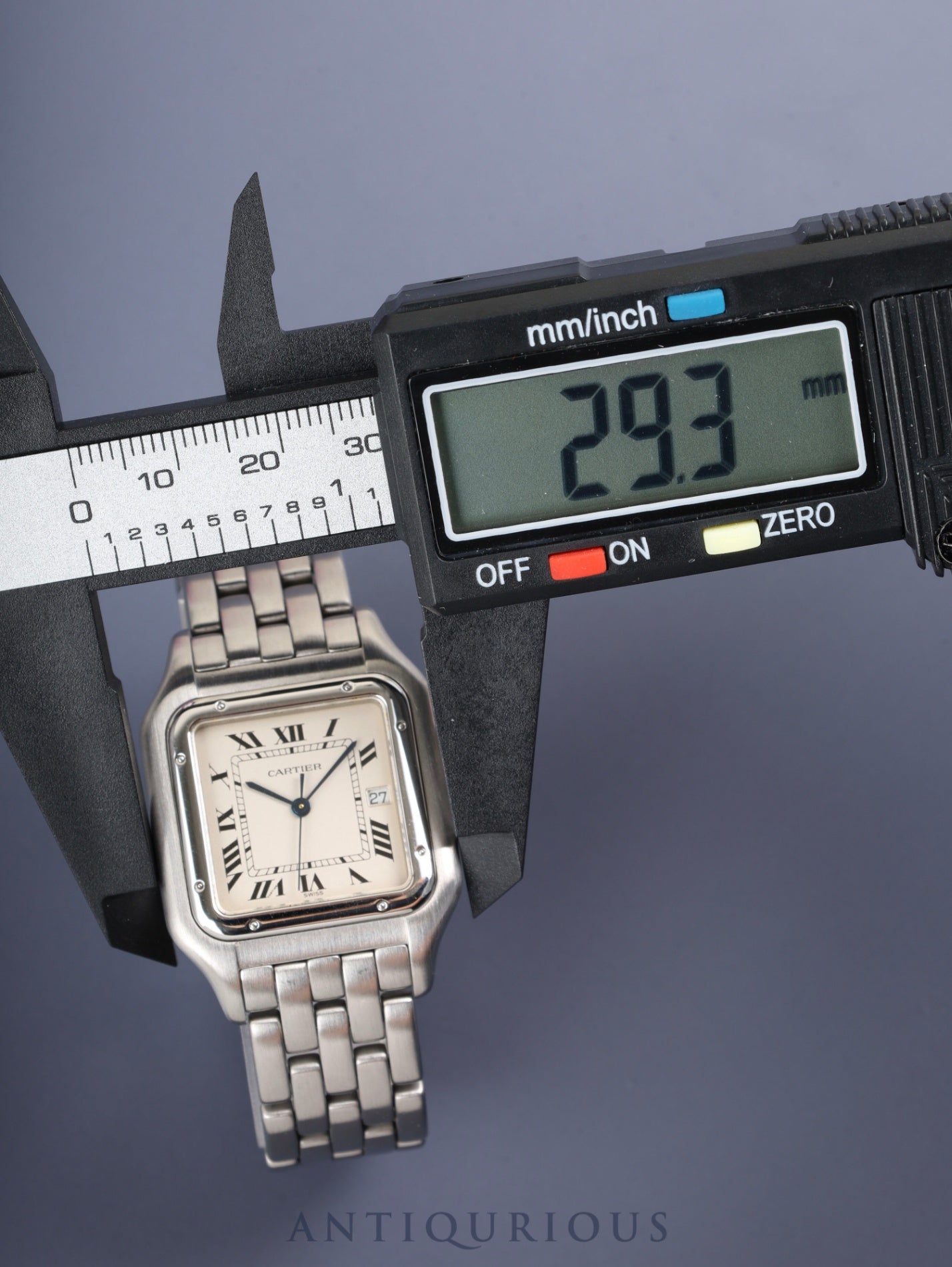 Cartier Panthère LM W25032F5 / 130 000 C Quartz Cal.87.04 Stainless Steel White Roman Dial Overhauled