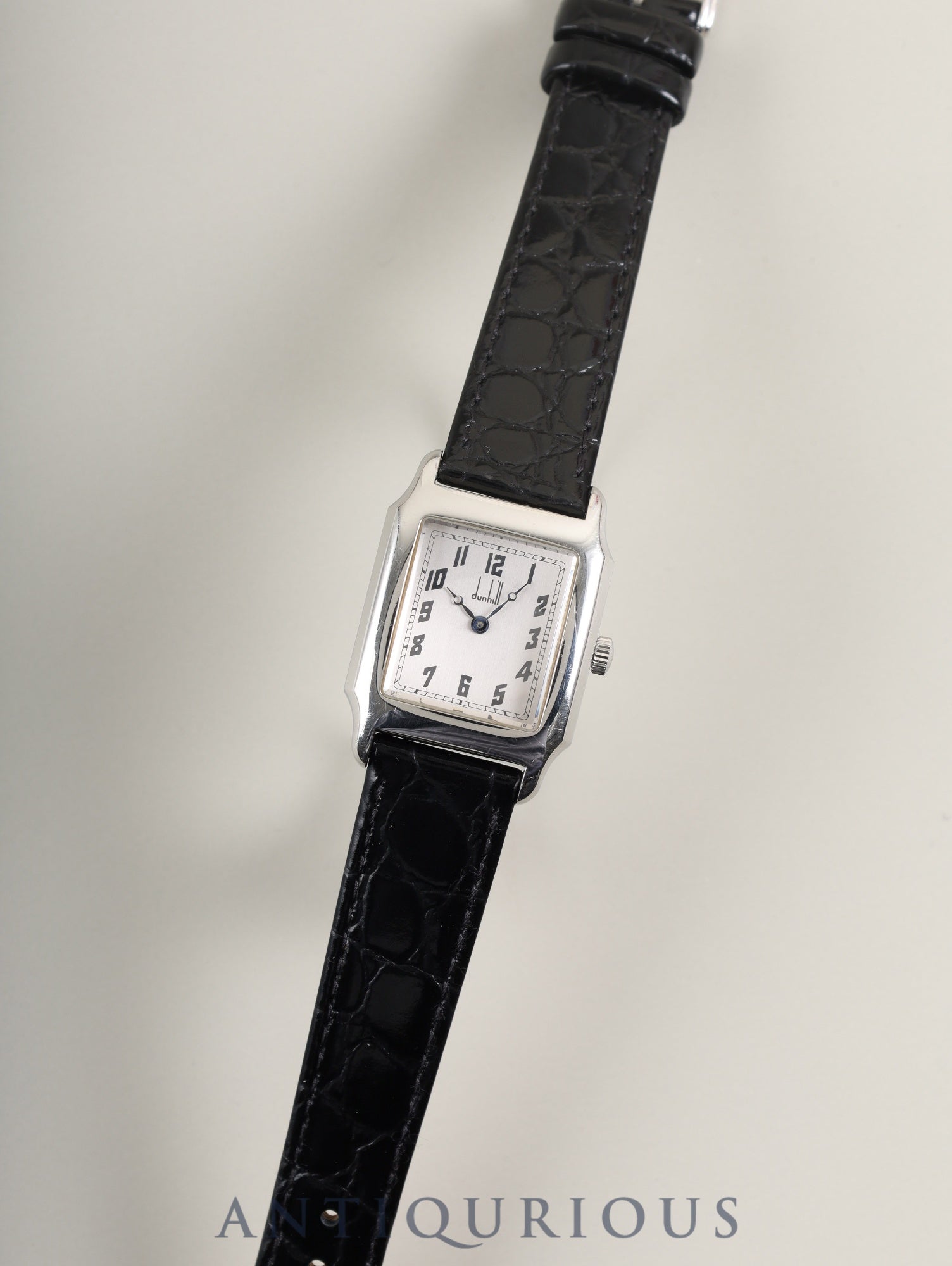 ダンヒル センテナリー 手巻き SS 革 純正尾錠(SS)シルバー文字盤 オーバーホール済み