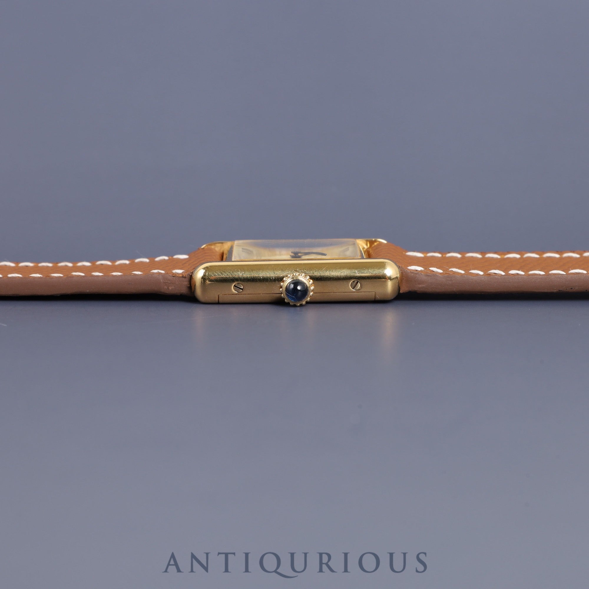 Cartier Must Tank SM 82974213 Manual winding Cal.78-1 SV925 Leather Ivory Roman dial Overhauled New finish