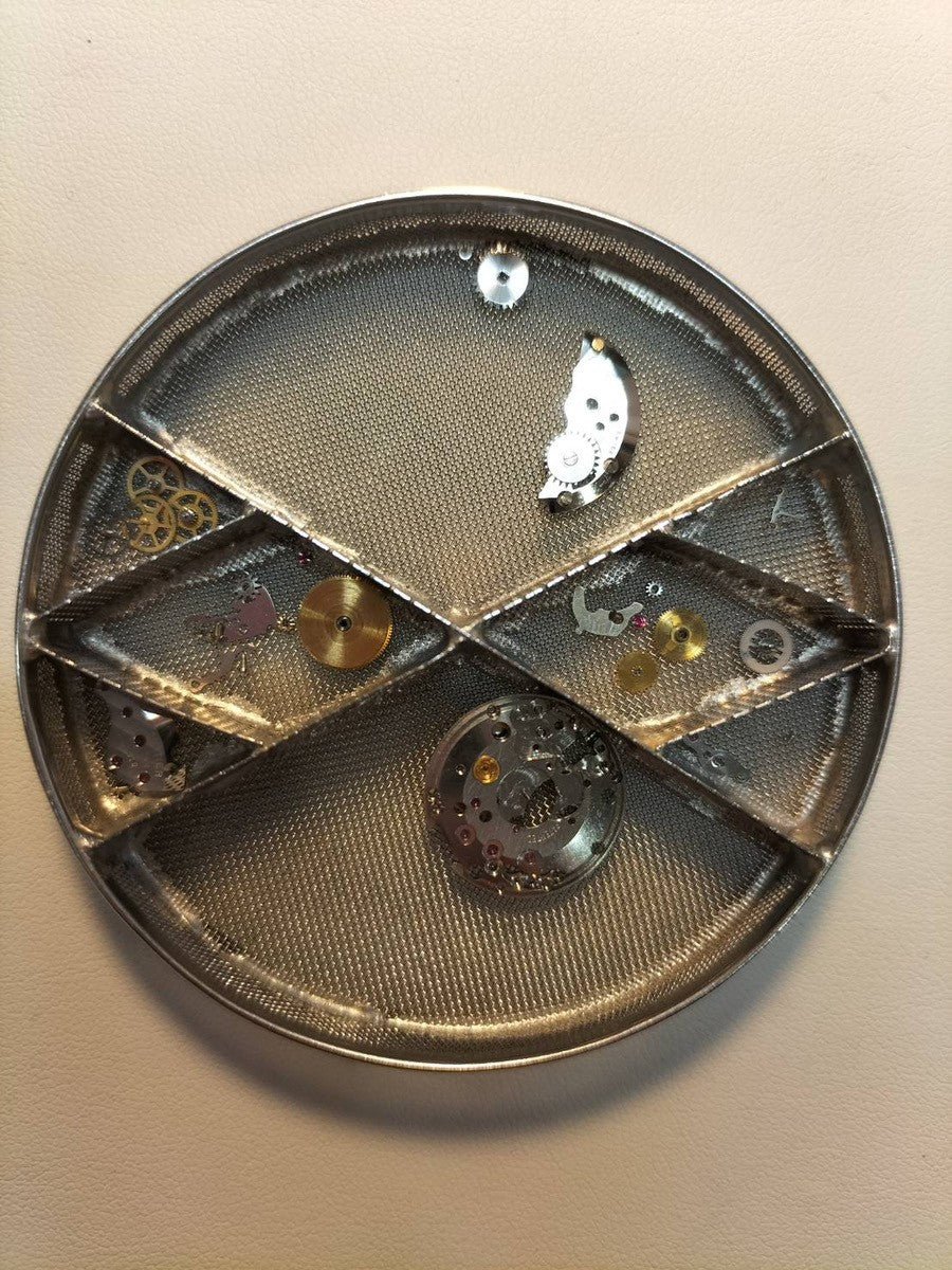 カルティエ マストタンク SM 手巻き Cal.78-1 SV925 革 純正尾錠(GP)ラピスラズリ文字盤 オーバーホール済み