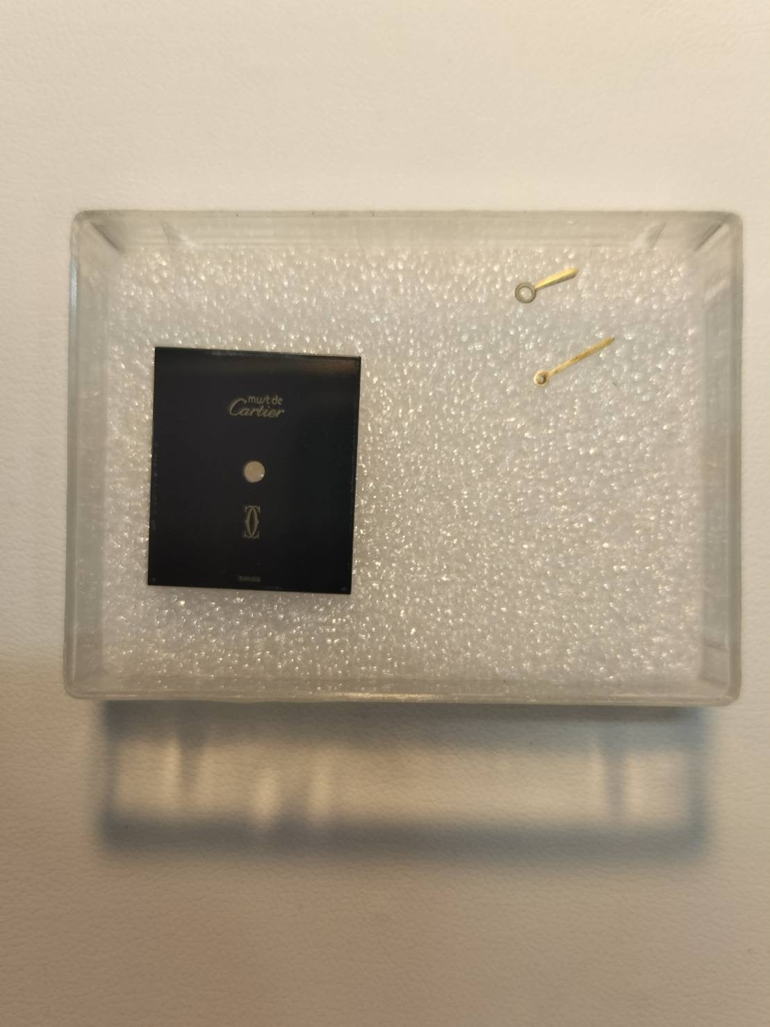 カルティエ マストタンク LM 手巻き Cal.78-1 SV925 革 純正尾錠(GP) オニキス文字盤 オーバーホール済み