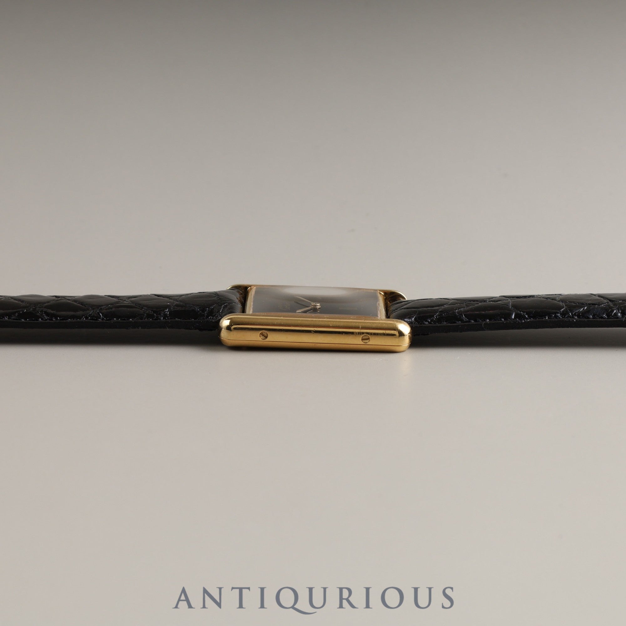 Cartier Must Tank LM QZ 6 81006 SV925 Black Onyx Dial