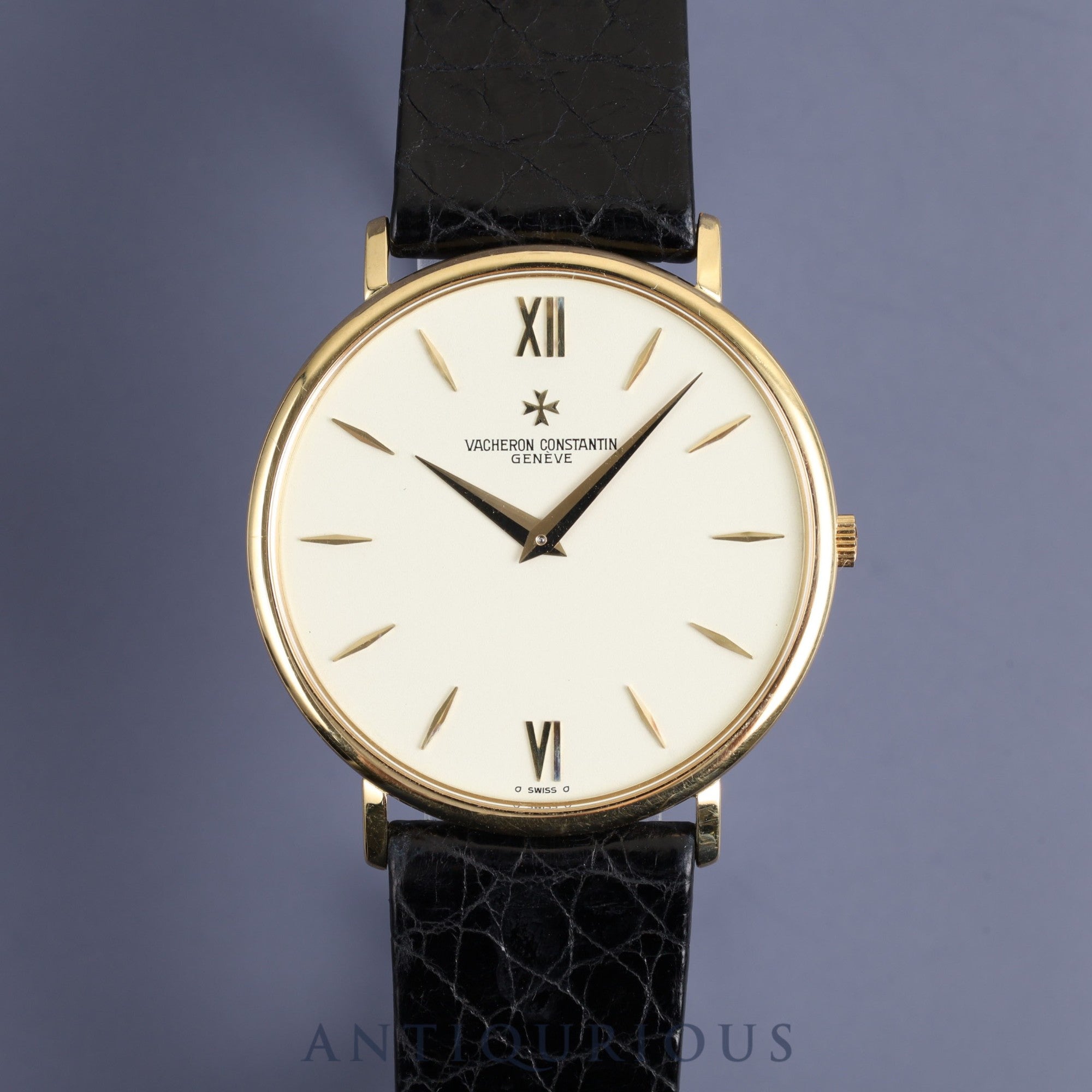 ヴァシュロン・コンスタンタン パトリモニー 33060 手巻き Cal.1003/1 750 革 純正尾錠(750)アイボリー文字盤 ケース裏彫りあり オーバーホール済み