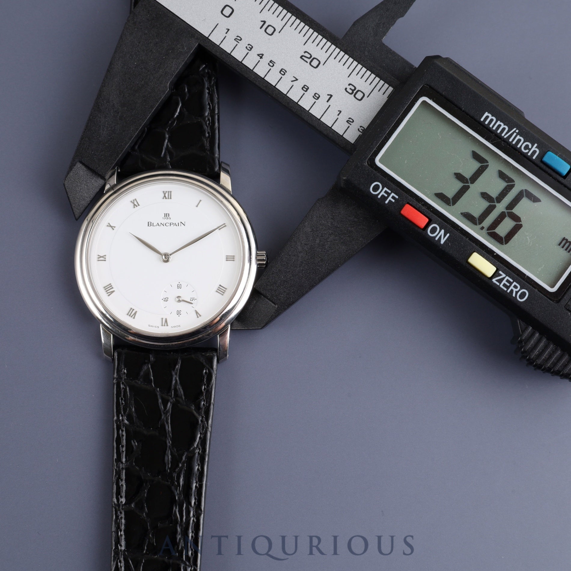 ブランパン ヴィルレウルトラスリム 0072-1127-55 自動巻き Cal.0072 SS 革 純正尾錠(SS)ホワイトローマン文字盤 オーバーホール済み