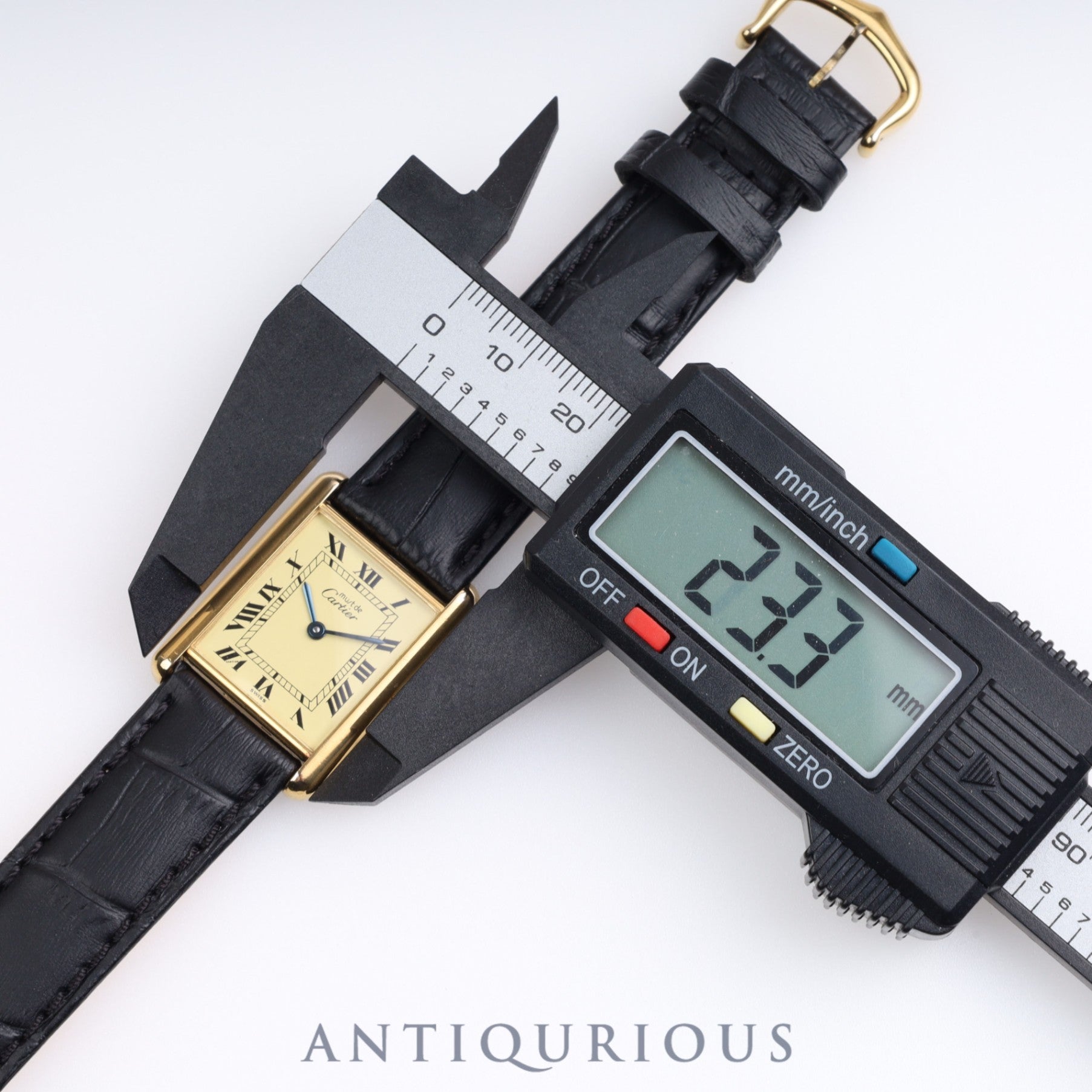 Cartier Must Tank LM QZ Ivory Roman Dial
