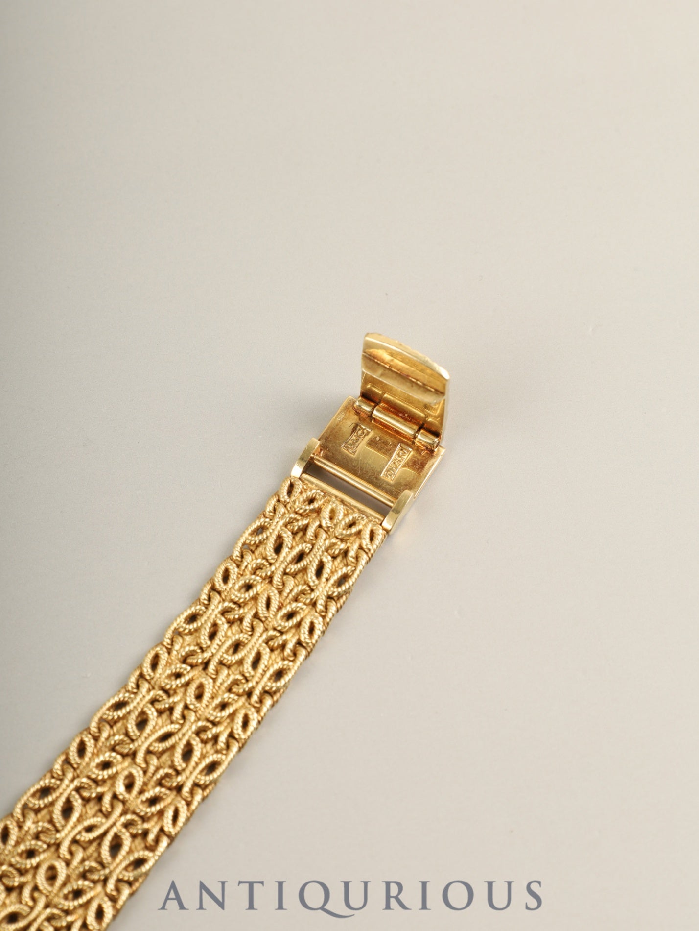 ショパール ジュエリーウォッチ 5028/1 手巻き Cal.4520(Felsa S.A.)750YG 750YG ジェダイト文字盤 オーバーホール済み