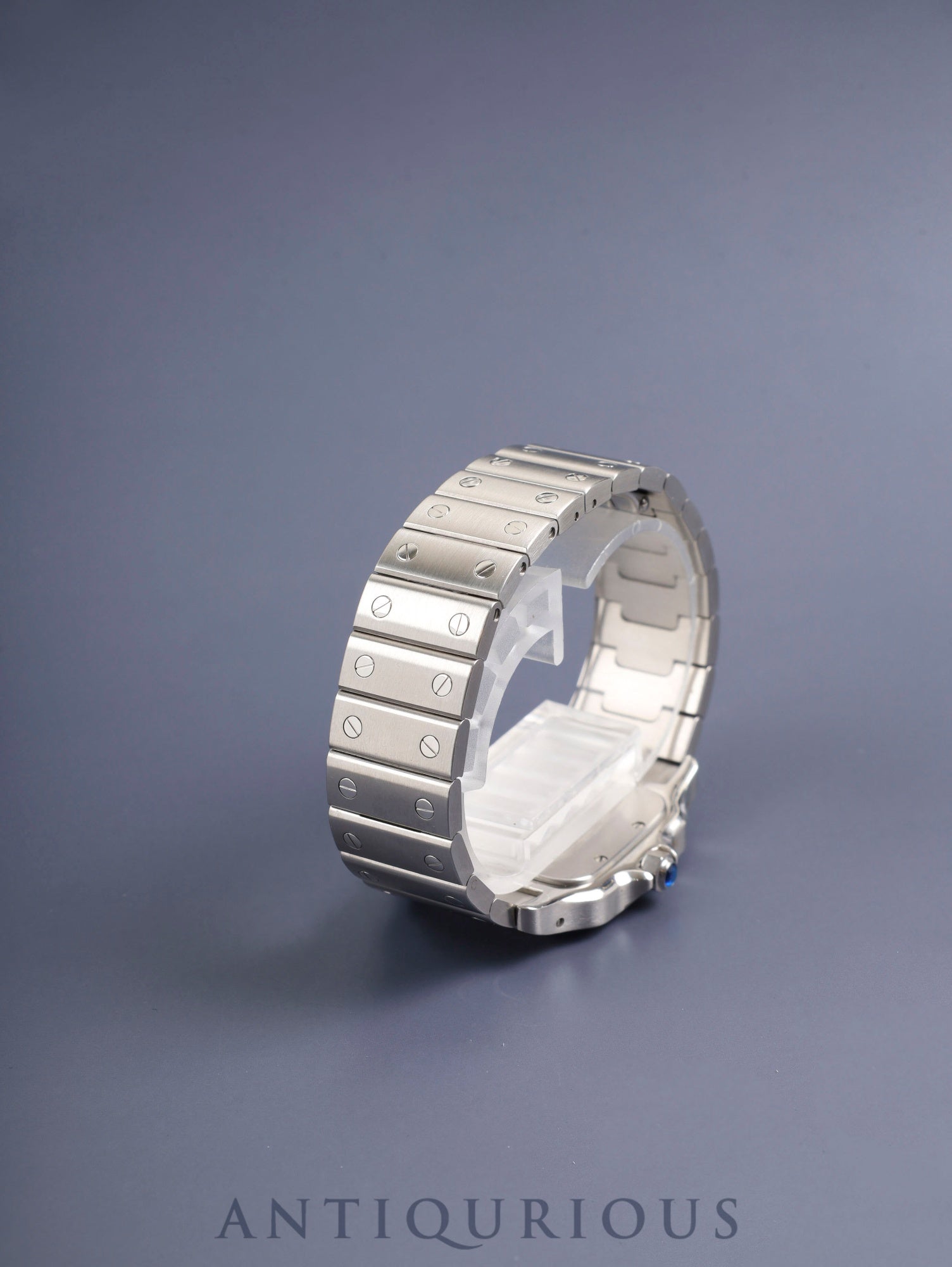 カルティエ サントス ガルベ LM W20060D6 / 1564 クォーツ Cal.687 SS SS ホワイトローマン文字盤(SWISS MADE表記) 箱 冊子 保証書(2003年)カルティエ修理証明書(2009年)オーバーホール済み