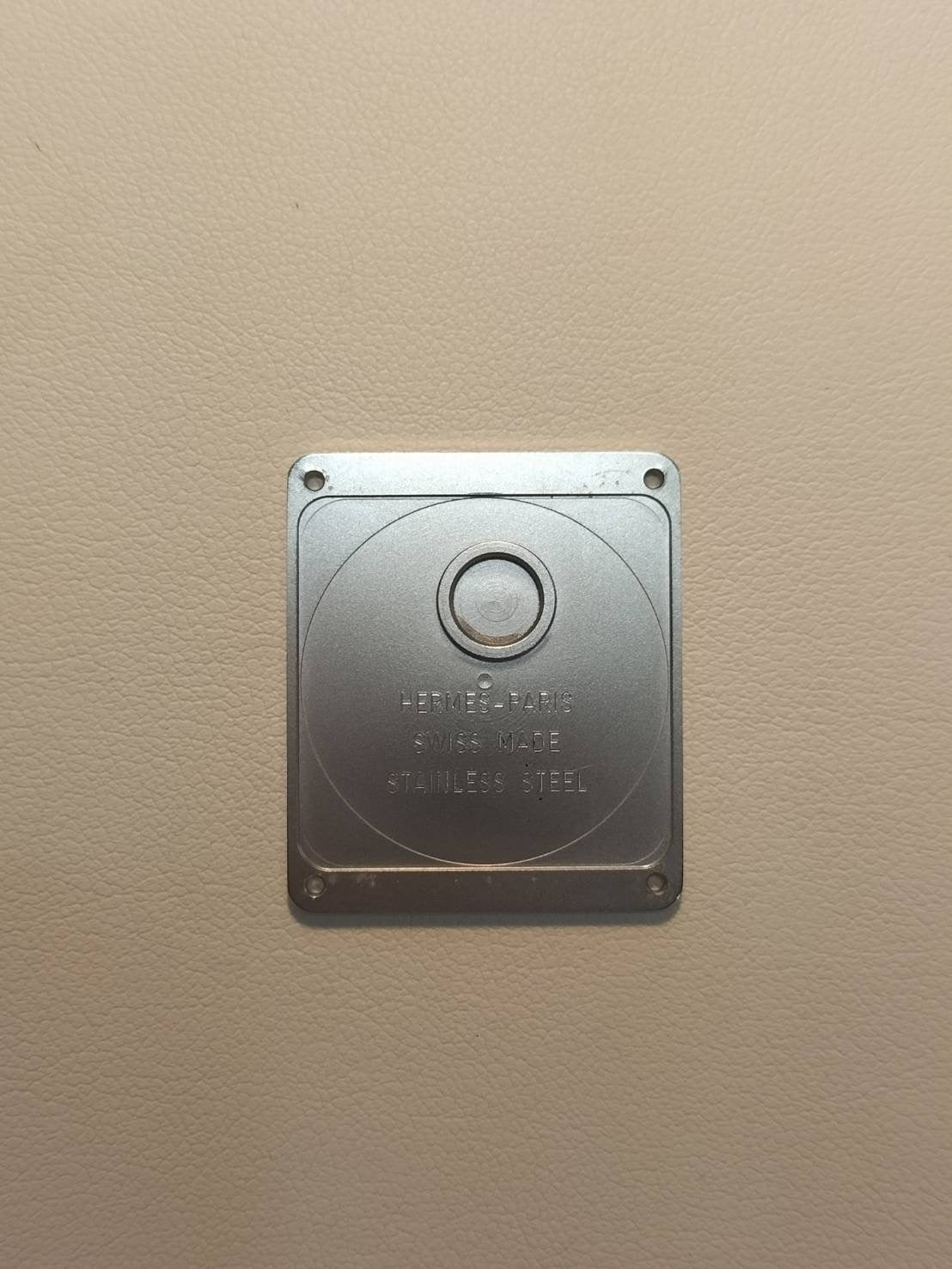 Hermes Cape Cod CC2.710 Quartz SS Leather Genuine Buckle (SS) Grey Dial Overhauled