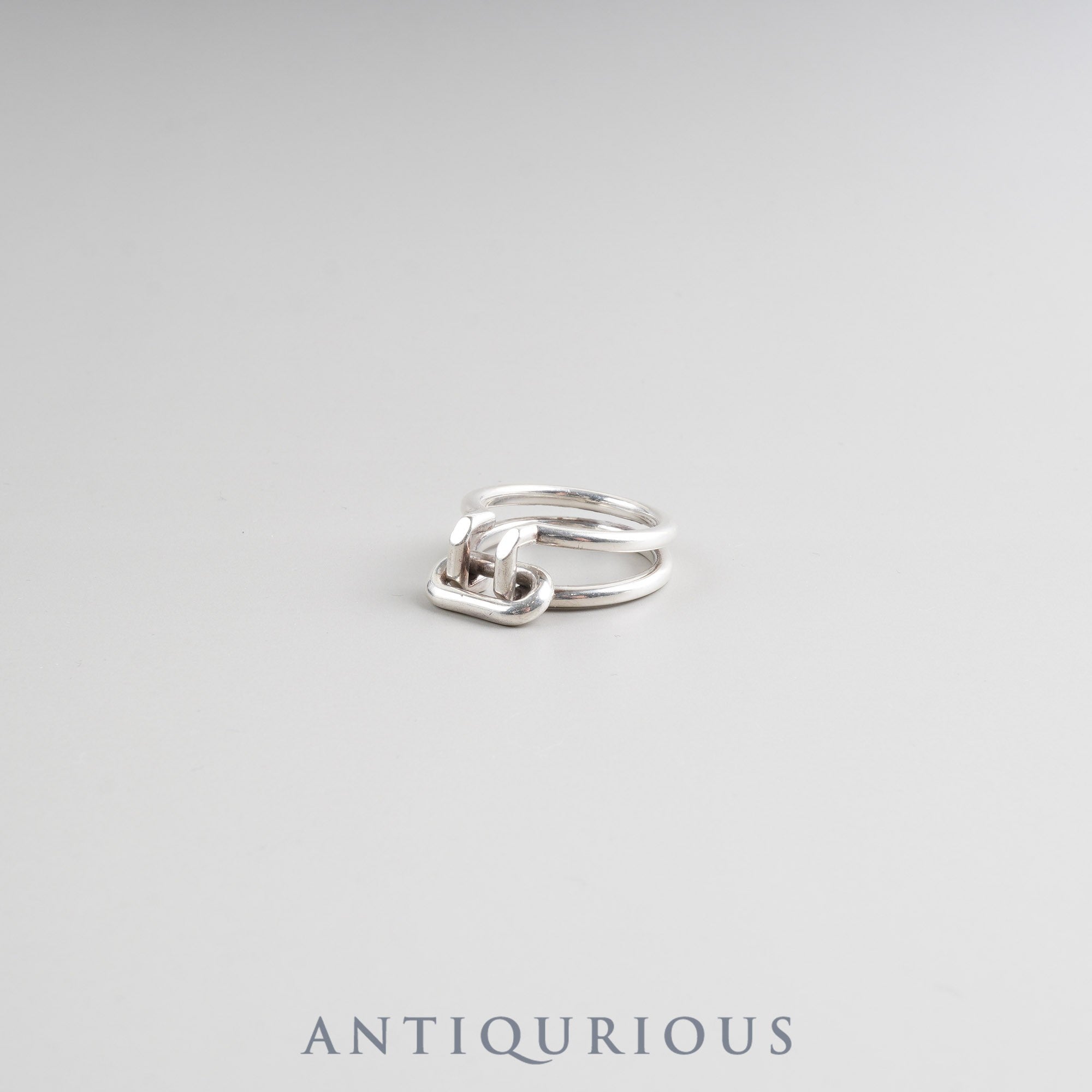 ティファニー リング ハードウェア 2ロウ スターリングシルバー 約15.5号