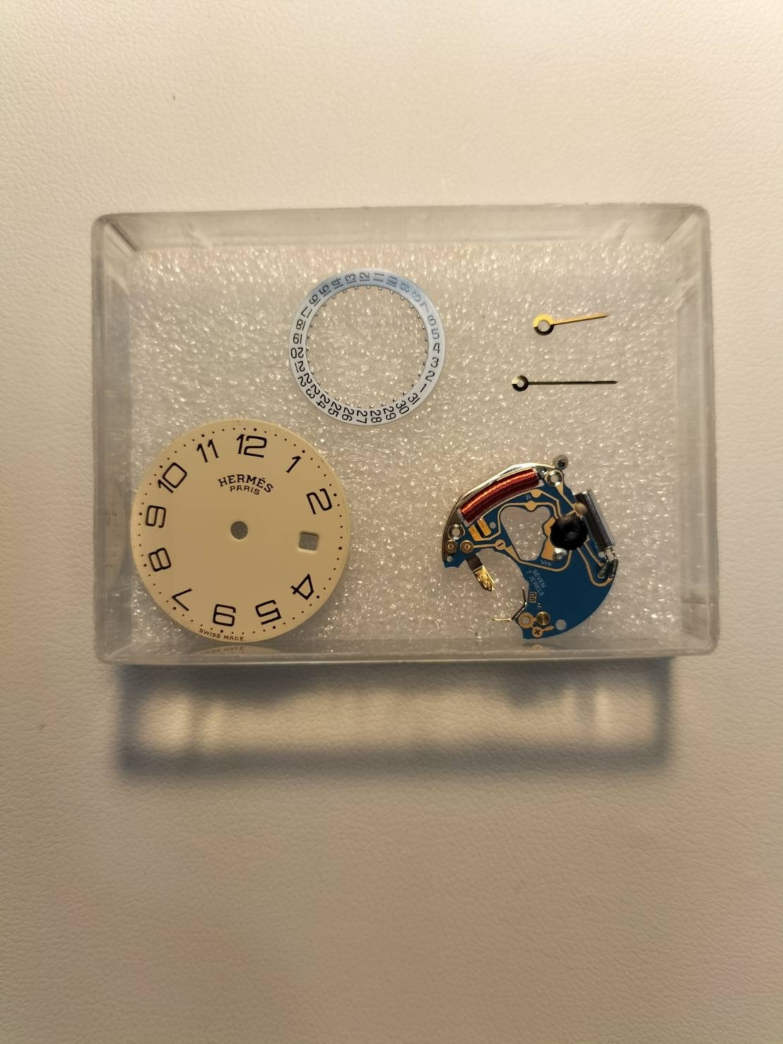 エルメス クリッパー 54.03 クォーツ SS/GP SS/GP アイボリー文字盤 タグ 保証書(無記名)オーバーホール済み