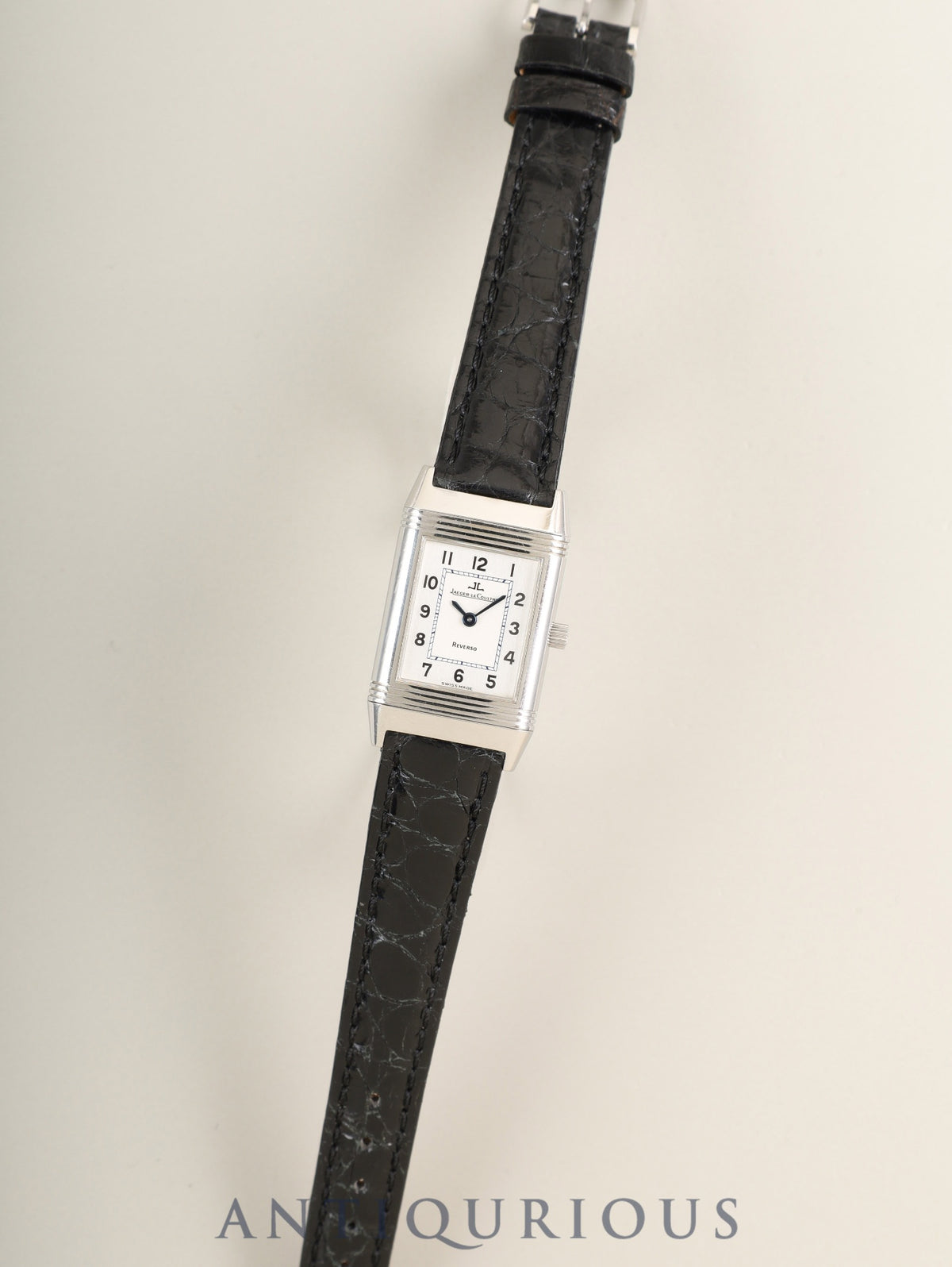 Jaeger-LeCoultre Reverso Lady QA260801 / 260.8.86 Manual winding Cal.846/1 SS Leather Original pin buckle (SS) Silver Arabic dial (SWISS MADE) Overhauled