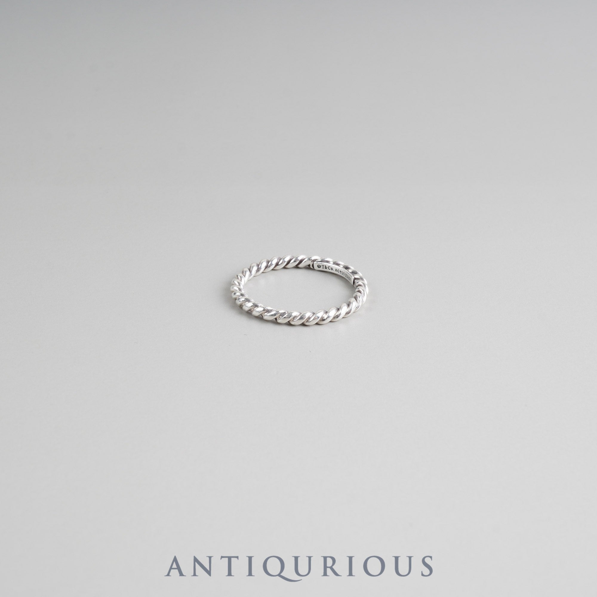 ティファニー リング ツイスト スターリングシルバー 約15.5号 箱 保存袋