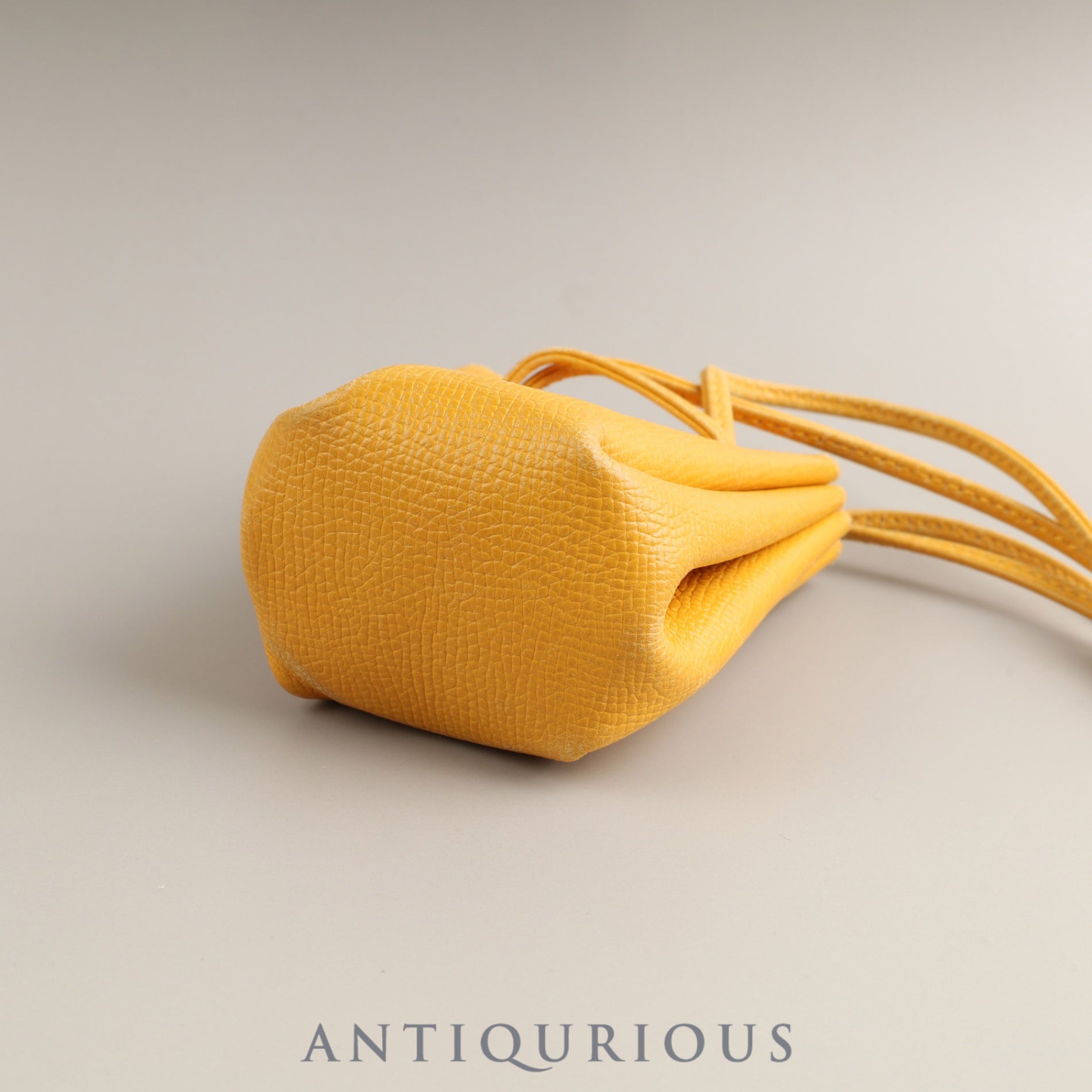 エルメス ポーチ ヴェスパ クシュベル イエロー ゴールド金具 〇Z刻印:1996 箱