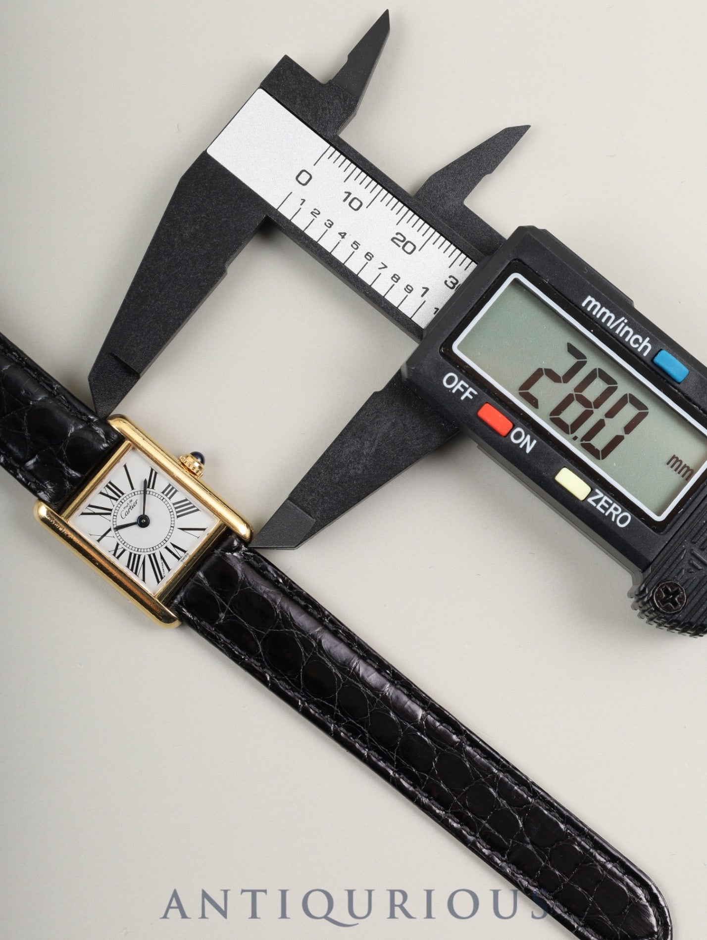 カルティエ マストタンク SM 5057001 クォーツ Cal.057 SV925 革 純正Dバックル(GP) オパラン文字盤 1982年頃〜1995年頃 オーバーホール済み