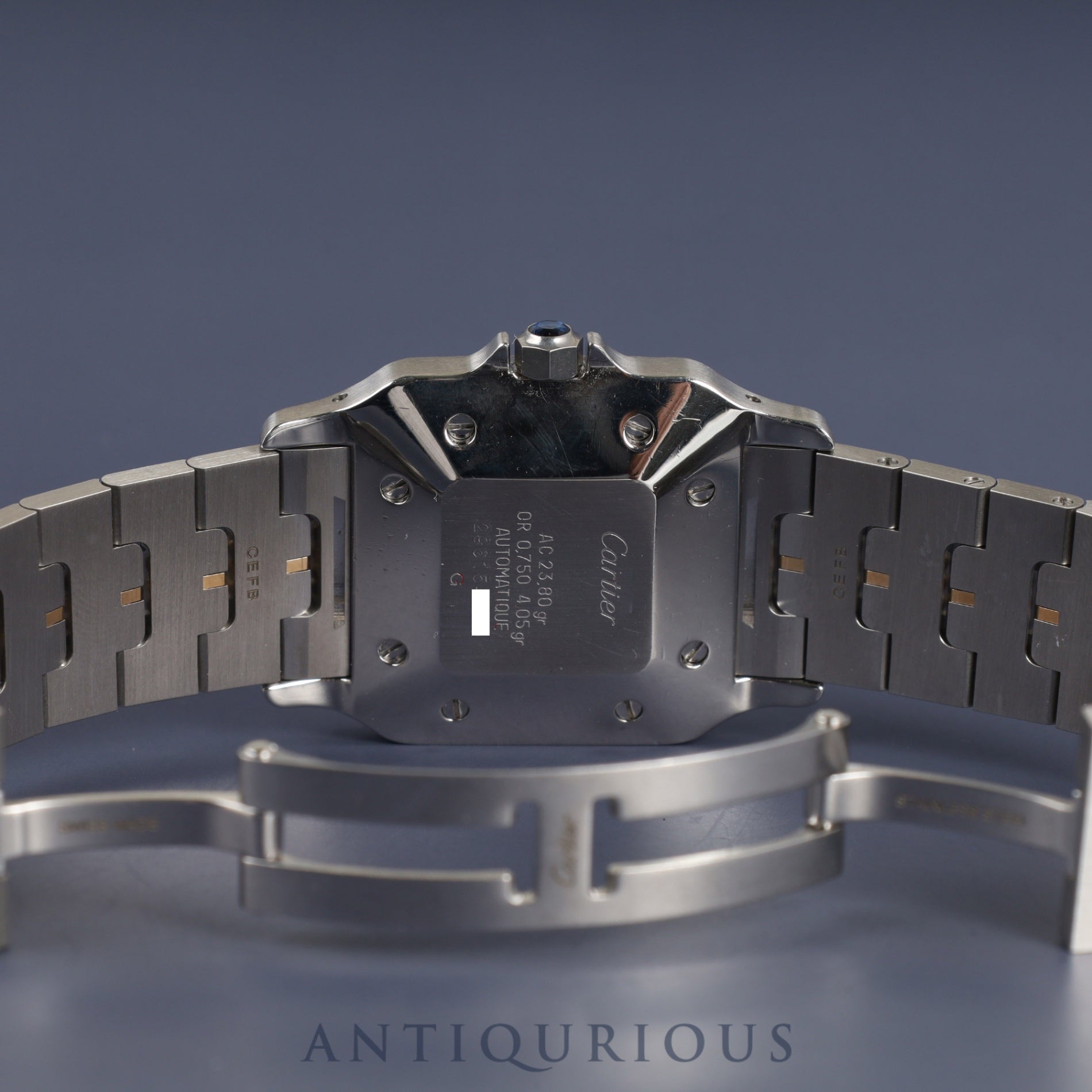 カルティエ サントス ガルベ LM AC23,80gr OR 0,750 4,05gr / 2961 自動巻き SS/YG SS/YG ホワイトローマン文字盤 カルティエブティックにてコンプリートサービス済み