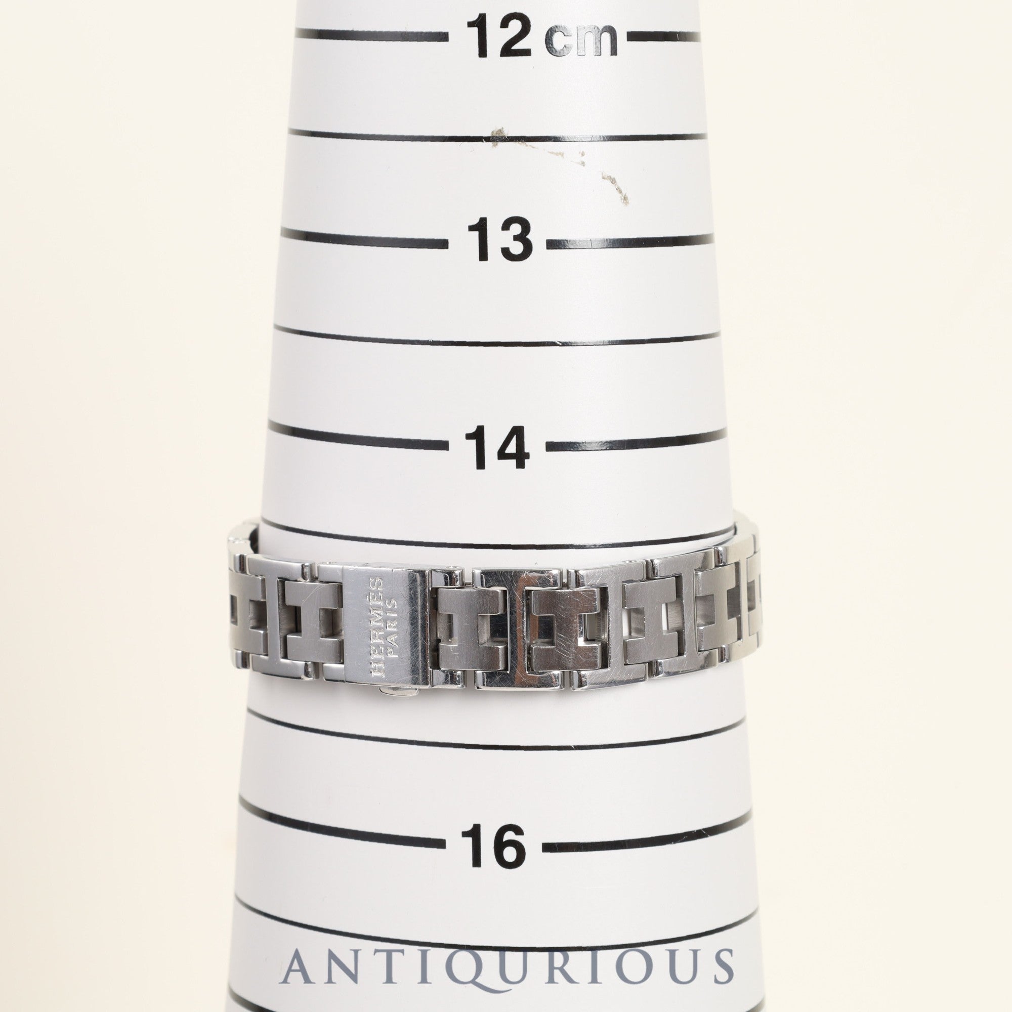 エルメス クリッパー CL4.210 クォーツ SS SS ピンク文字盤 23.8mm オーバーホール済み