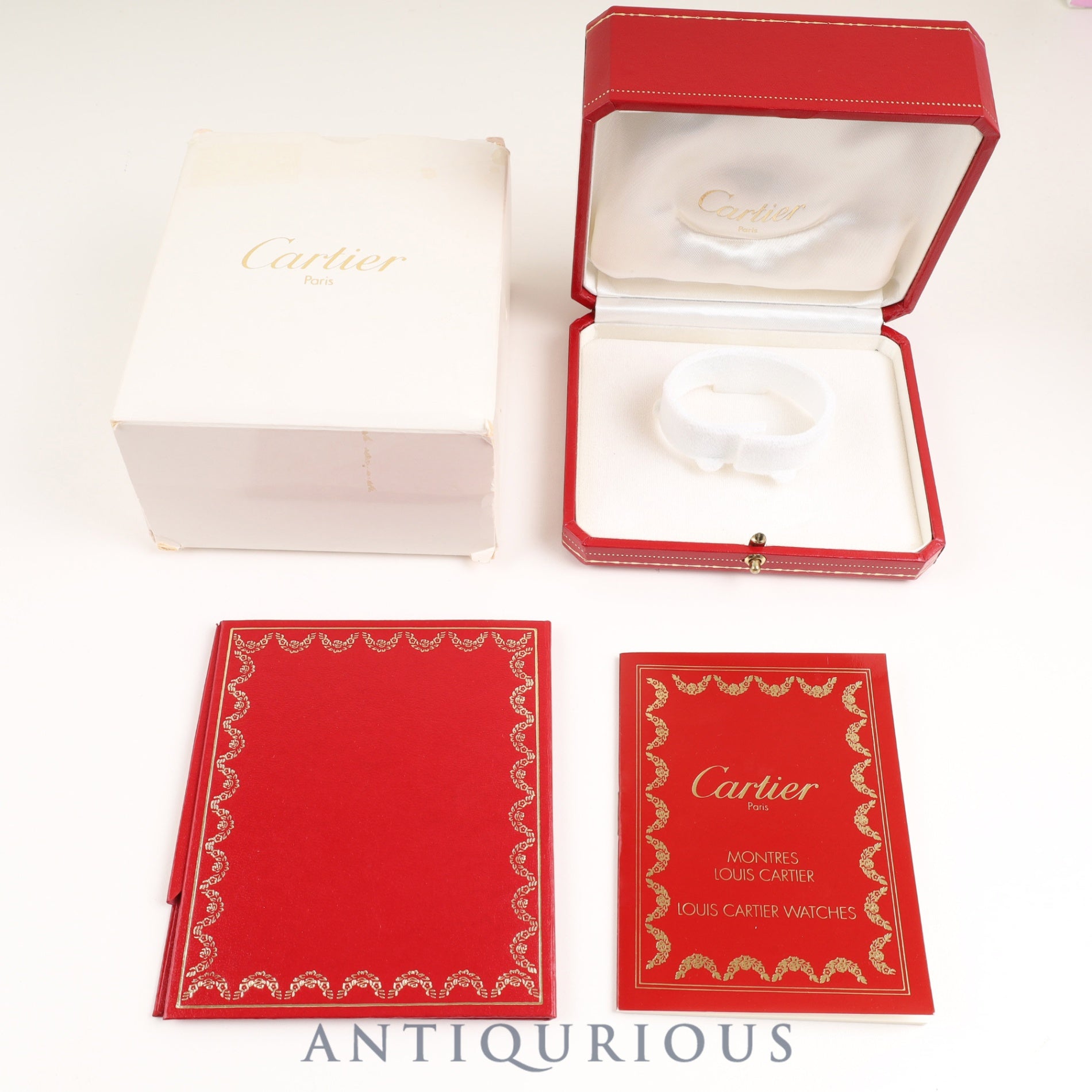 Cartier Must Vendôme VLC LM 590003 Quartz Caliber 90 SV925 Leather Strap with Genuine D-Clasp (GP) Arabic Dial Box and Booklet Overhauled