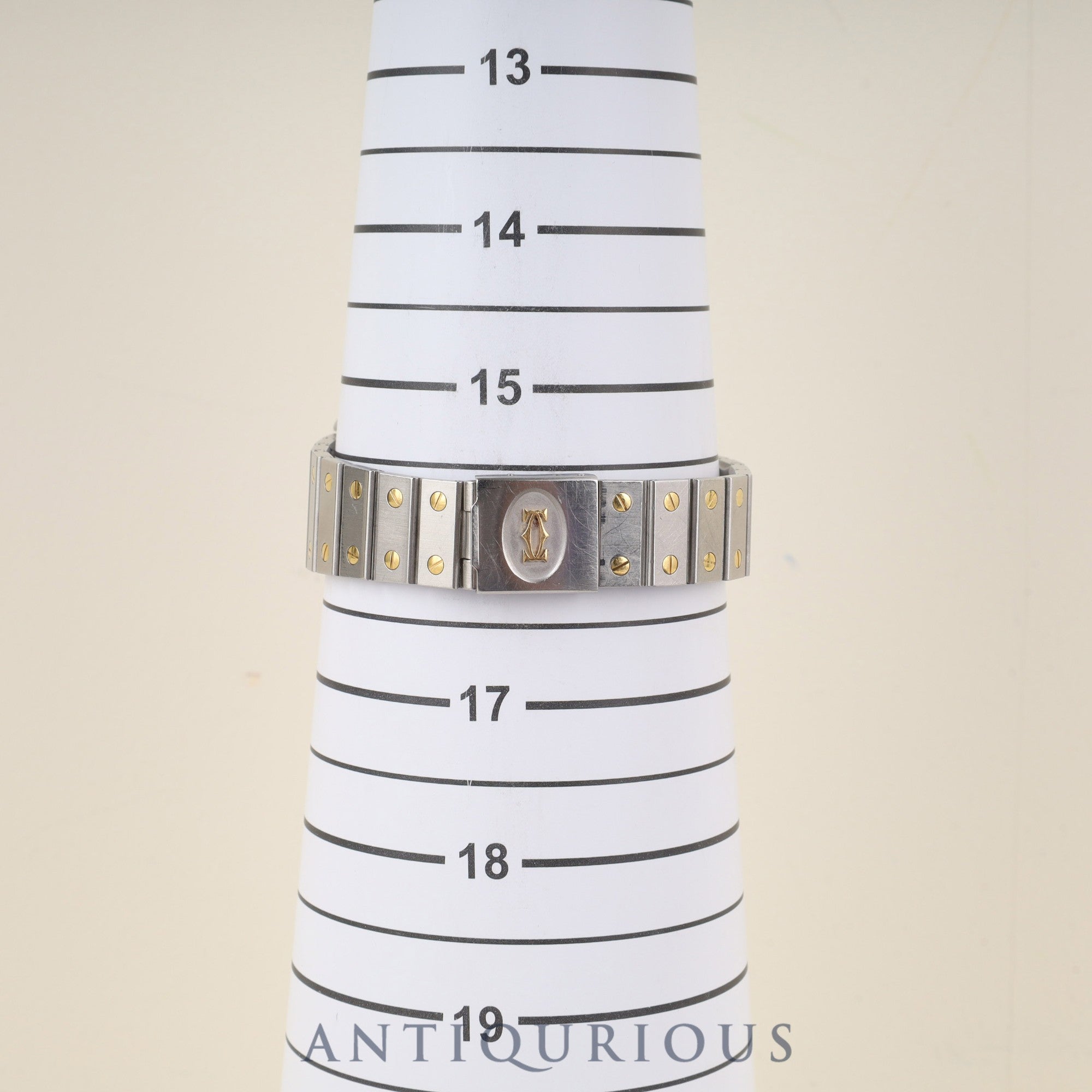 カルティエ サントス ガルベ LM 81036283 / 2961 自動巻き Cal.2671 SS/YG SS/YG ホワイトローマン文字盤 オーバーホール済み