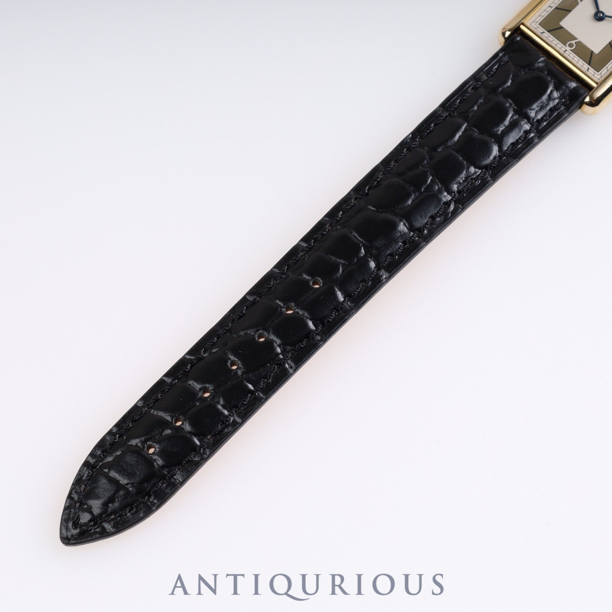 Cartier Must Tank LM QZ 500 pieces limited edition 1615 SV925 leather Arabic dial with box