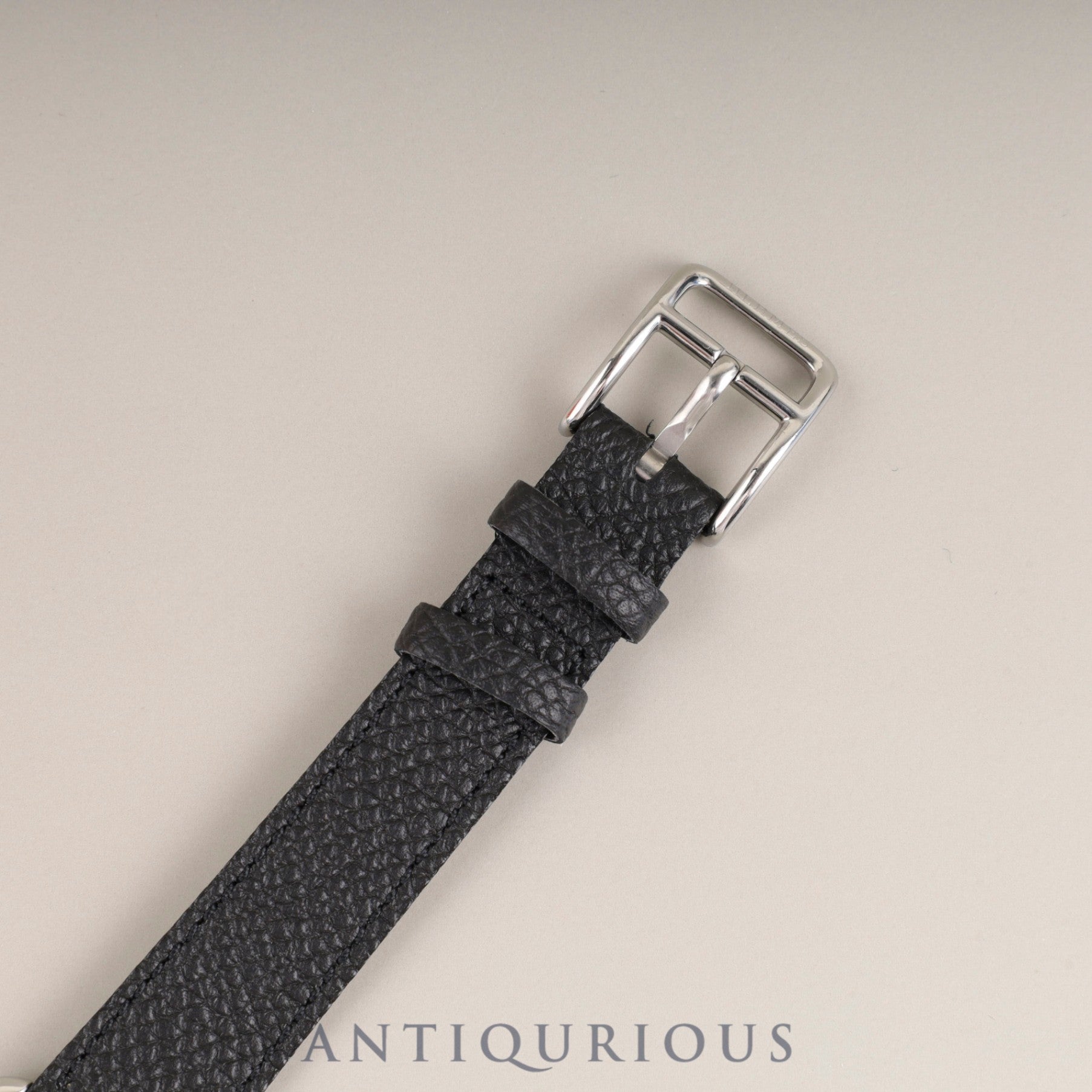 Hermès Cape Cod CC1-210 Quartz Caliber 976.001 Stainless Steel Leather Strap with Genuine Stainless Steel Buckle, Silver Dial, Box, Booklet, Warranty Card (2002), Genuine Leather Strap (2001, Signs of Use), Overhauled