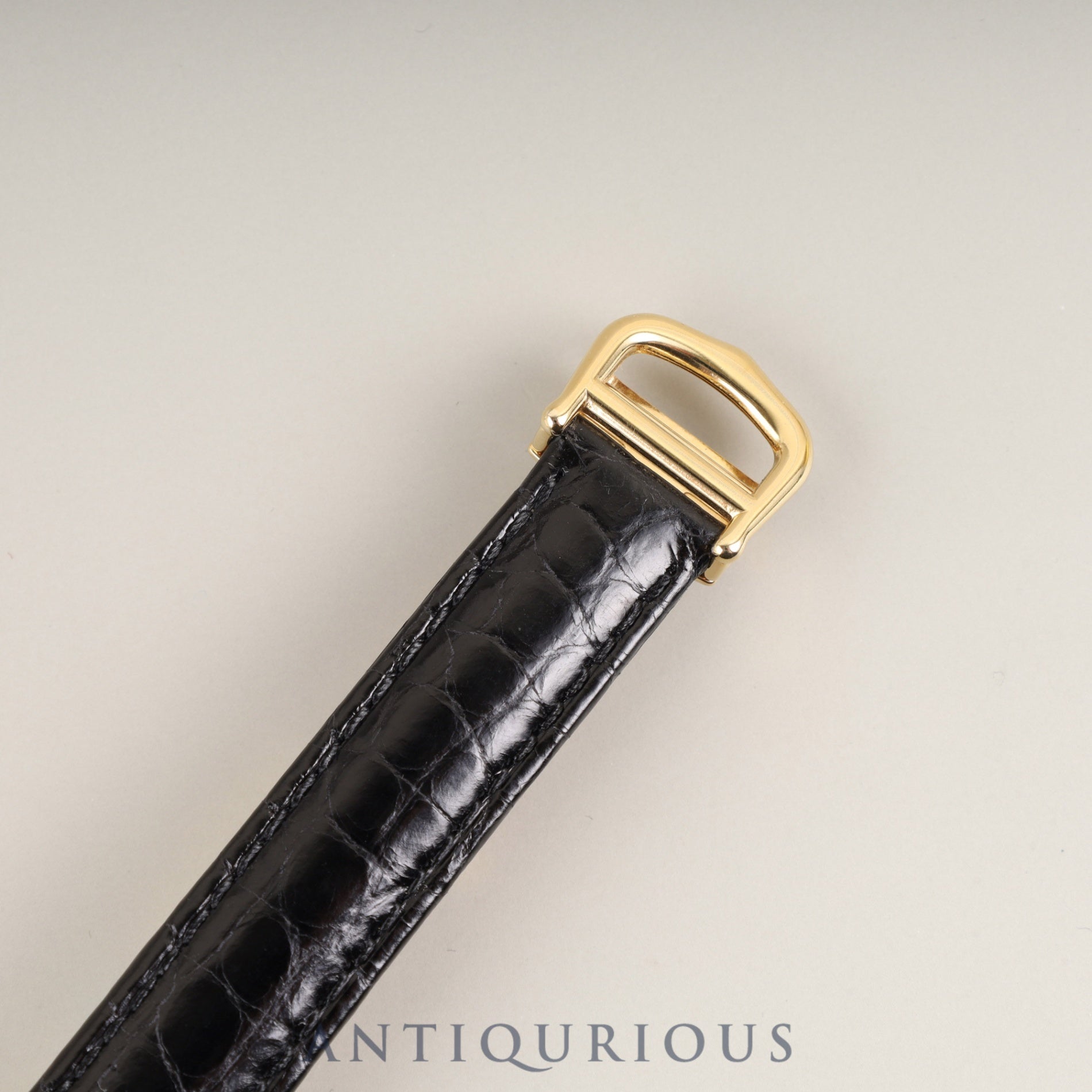 Cartier Must Tank SM W1003154 / 1613 Quartz Cal.057 SV925 Leather Genuine D-buckle (GP) Ivory Roman Dial Box Booklet Warranty (1997) Overhauled