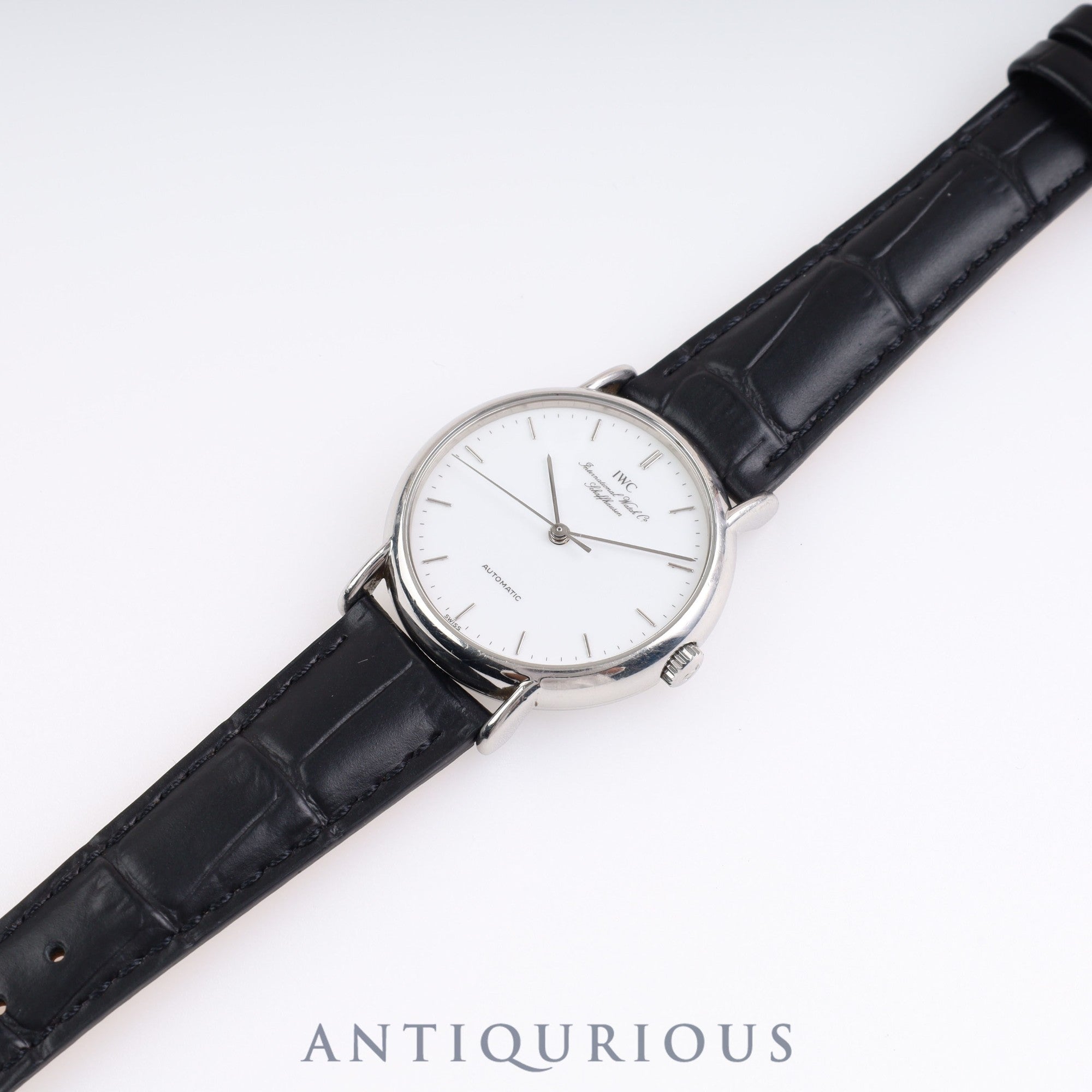 IWC ポートフィノ IW351403 自動巻き SS 革 ホワイト文字盤 アイダブリュシー